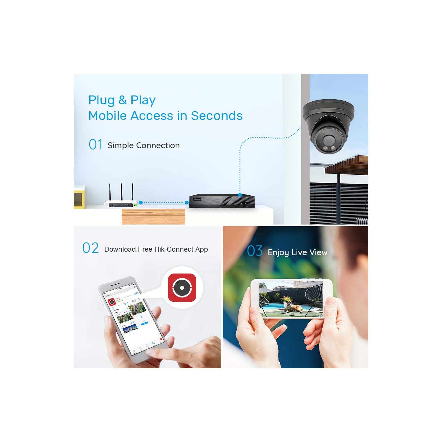 Full Color Night Vision 4K 8MP Wired Audio Security Camera System, 12 Camera Surveillance Kit Outdoor DIY Audio 4TB HDD Included for Home Business