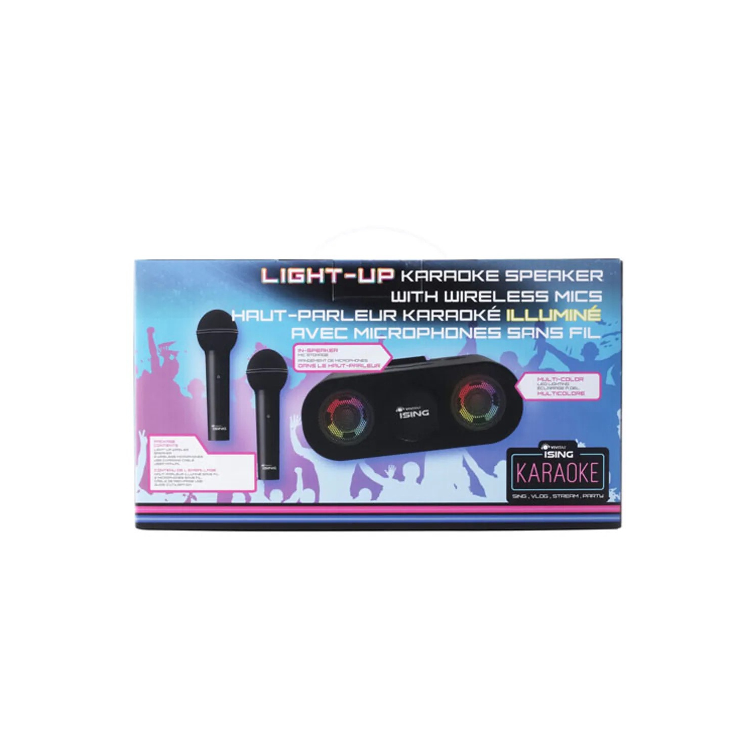 Refurbished Vivitar Ising Karaoke Speaker with Wirelesss Mic ISK204