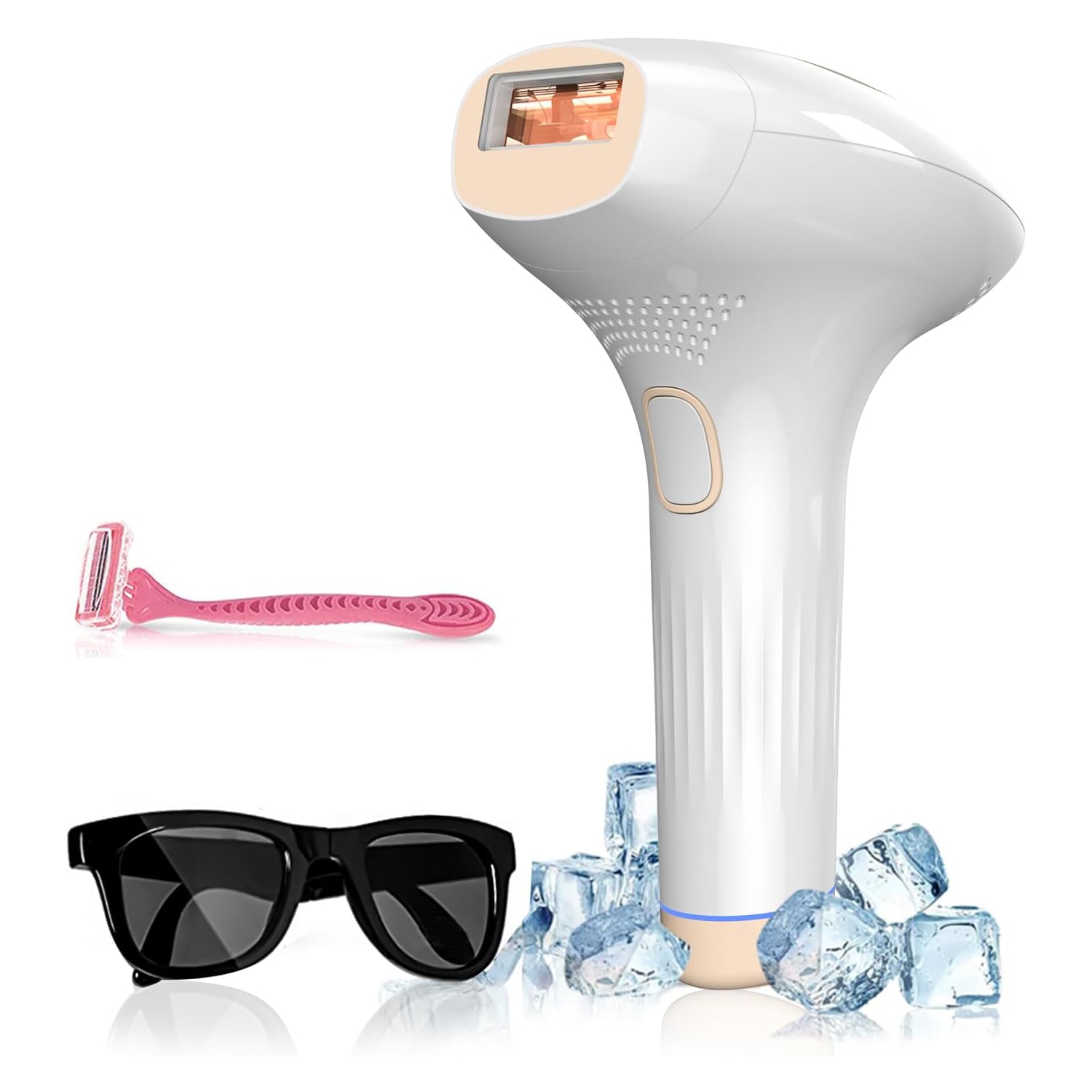 PIEEF Ice Cooling Hair Removal Device for Women and Men, At Home