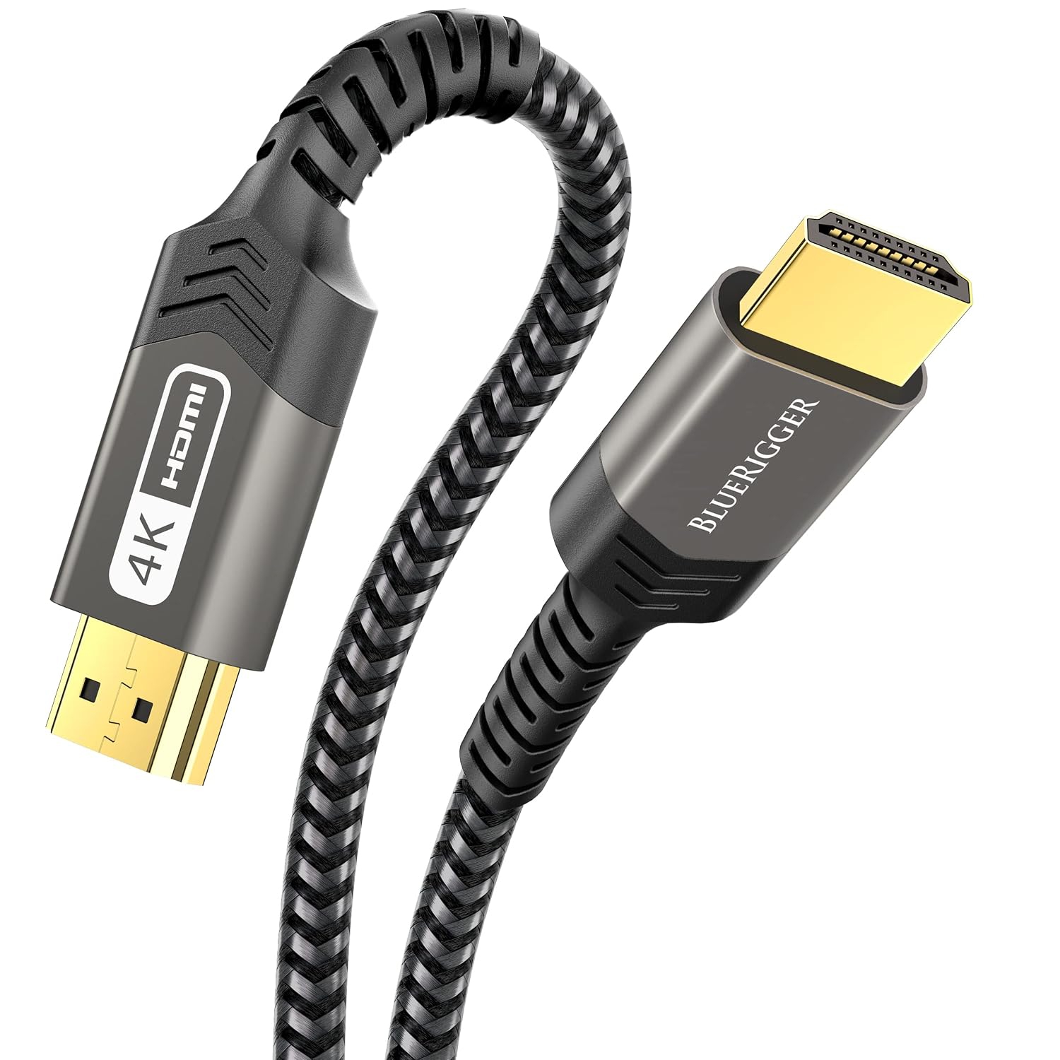 BlueRigger 4K Nylon Braided HDMI Cable
