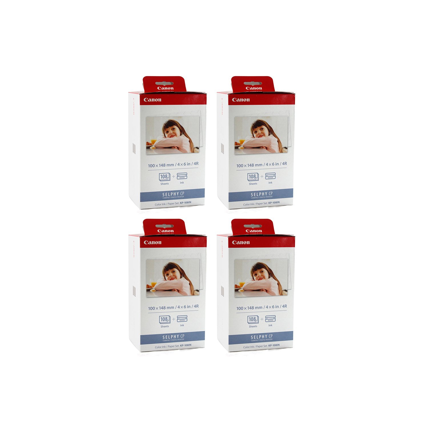 Canon KP-108IN Color YBXJPq Ink and 4 x 6 Paper Set, 108 Count