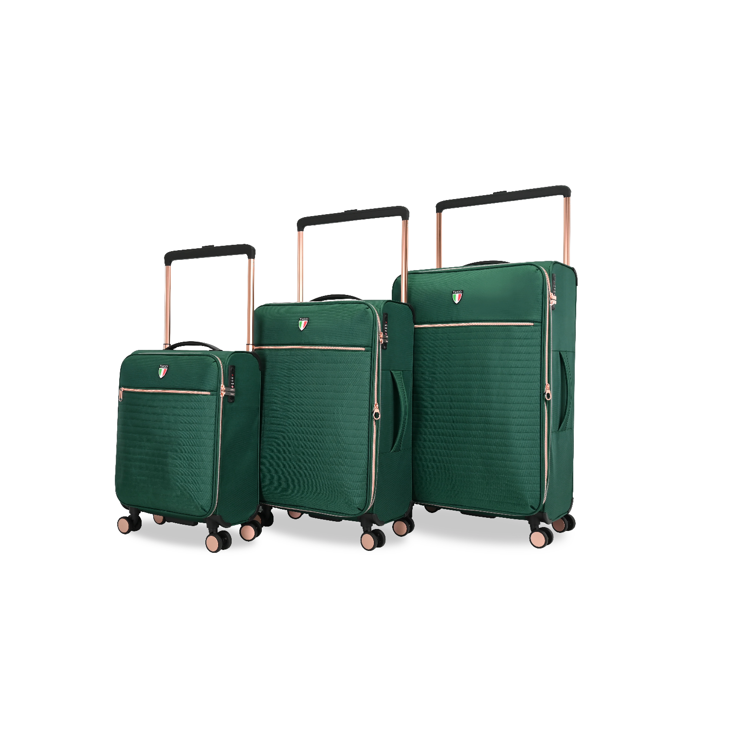 ENSEMBLE DE 3 VALISES ESPERTA DE TUCCI EXTENSIBLE SUR 24 DE 28 PO