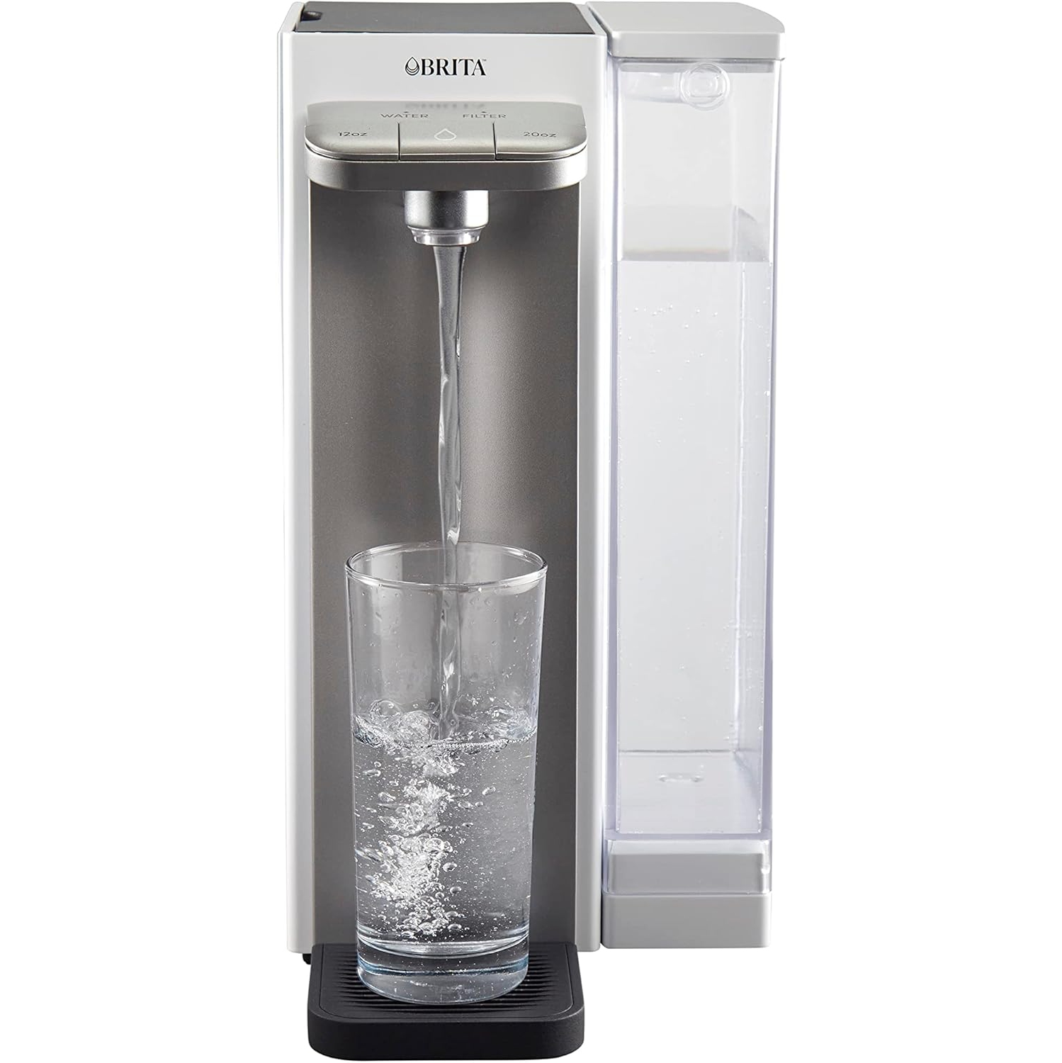Système de filtration d'eau de comptoir Instant Puissant Hub de Brita, réservoir d'eau de 12&nbsp;tasses, filtre à bloc de charbon de 6 mois inclus,