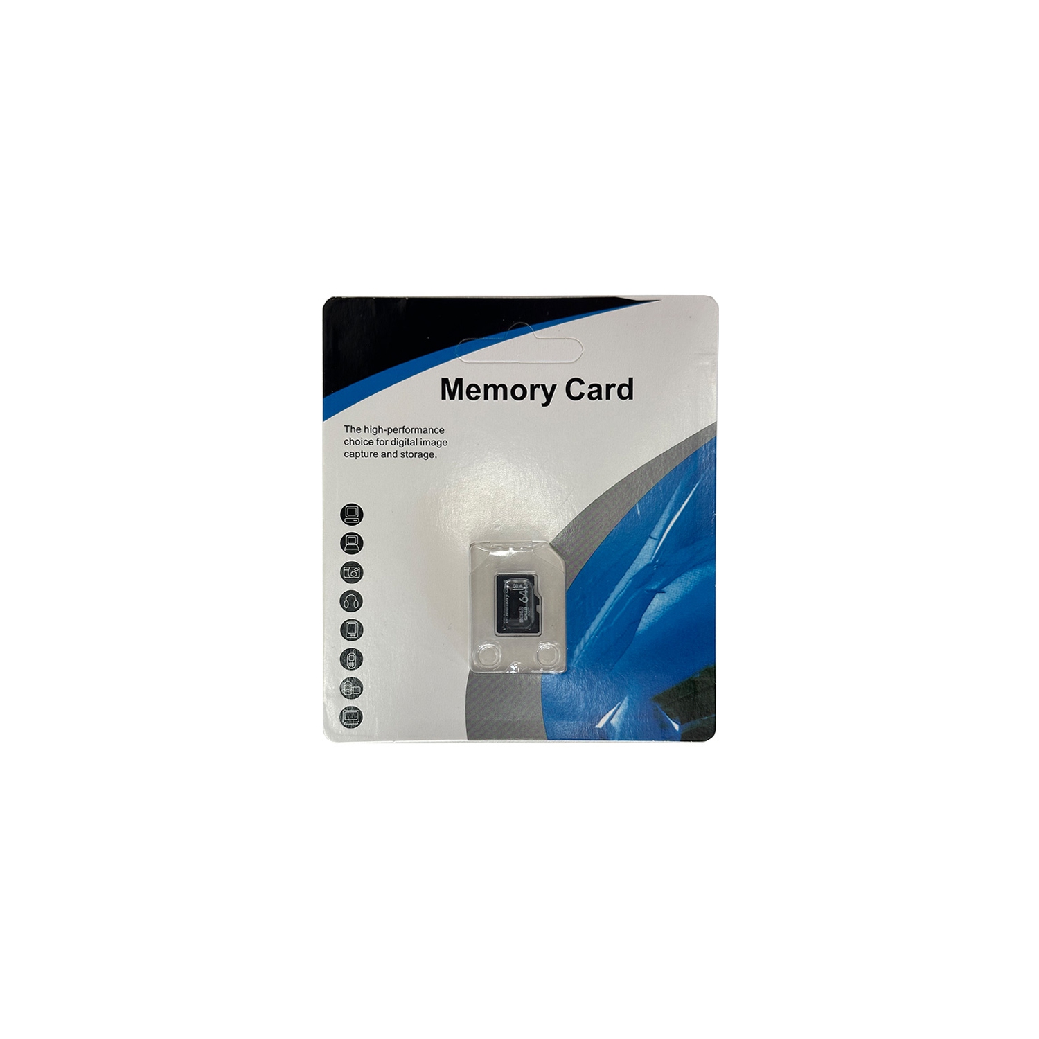 64G Micro SD Memory Card Class 10 for Digital Cameras, Security Cameras, PC, Phone, GPS, etc.