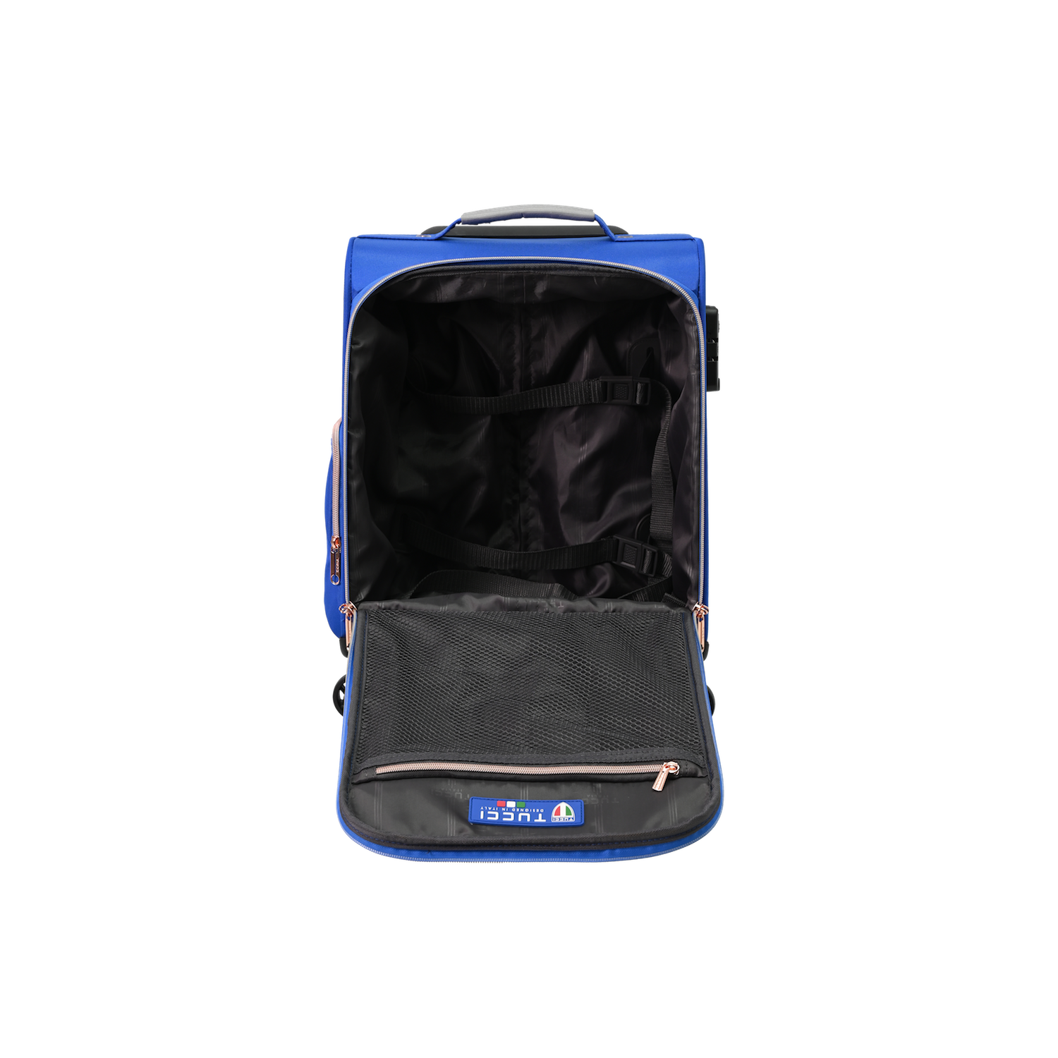 BAGAGE DE CABINE DE 16 PO ABITO DE TUCCI ITALY - BLEU COBALT