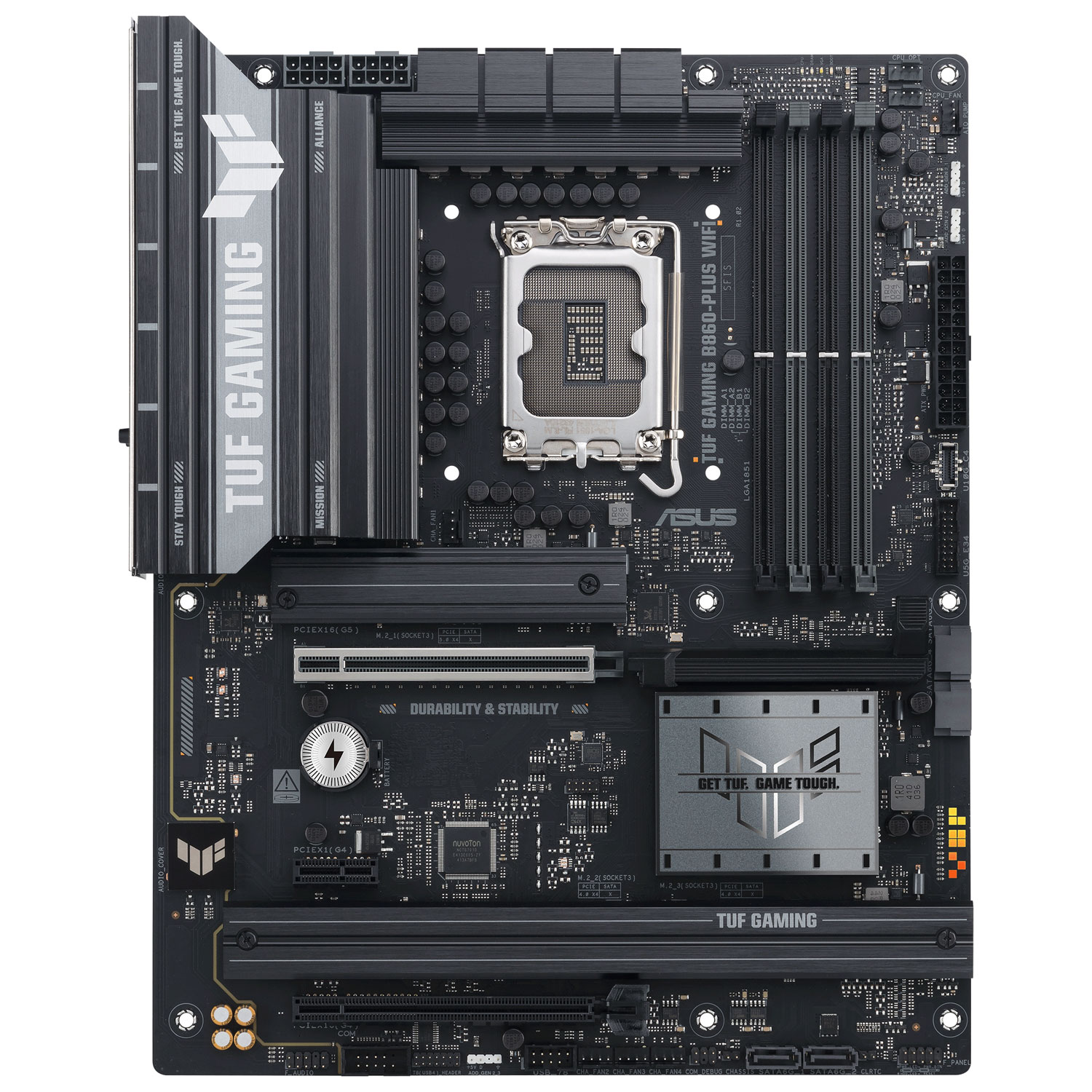 ASUS TUF Gaming B860-Plus Wi-Fi 7 ATX LGA 1851 DDR5 Motherboard for Intel Core Ultra CPUs