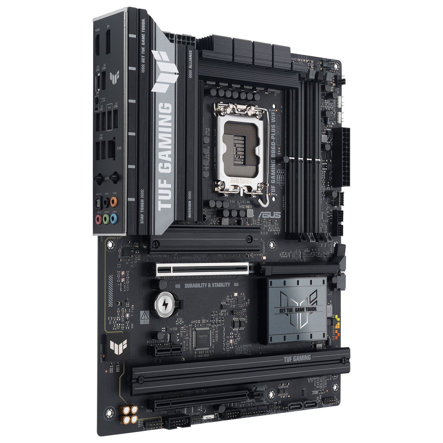 ASUS TUF Gaming B860-Plus Wi-Fi 7 ATX LGA 1851 DDR5 Motherboard for Intel Core Ultra CPUs