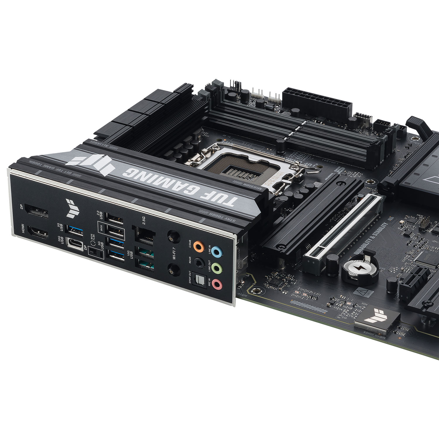 ASUS TUF Gaming B860-Plus Wi-Fi 7 ATX LGA 1851 DDR5 Motherboard for Intel Core Ultra CPUs