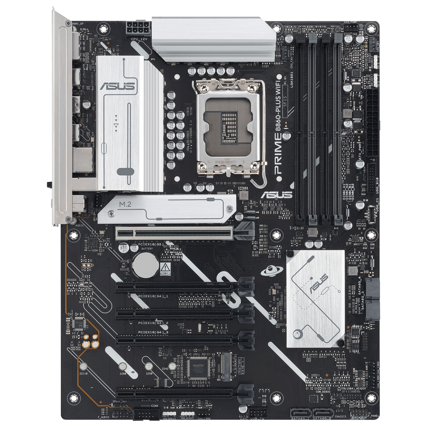 Carte mère Prime B860-Plus Wi-Fi 6E ATX LGA 1851 DDR5 d'ASUS pour processeurs Core Ultra d'Intel