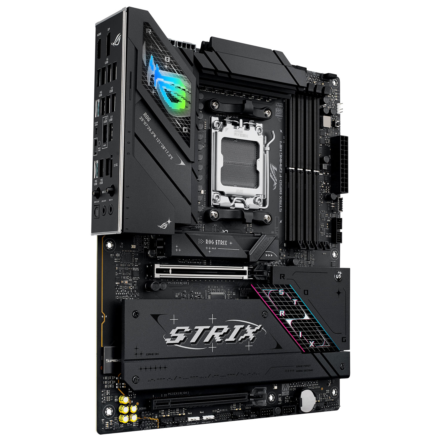 Carte mère de jeu ROG Strix B850-F Wi-Fi 7 ATX AM5 DDR5 d'ASUS pour processeurs Ryzen 9000, 8000 et 7000 d'AMD