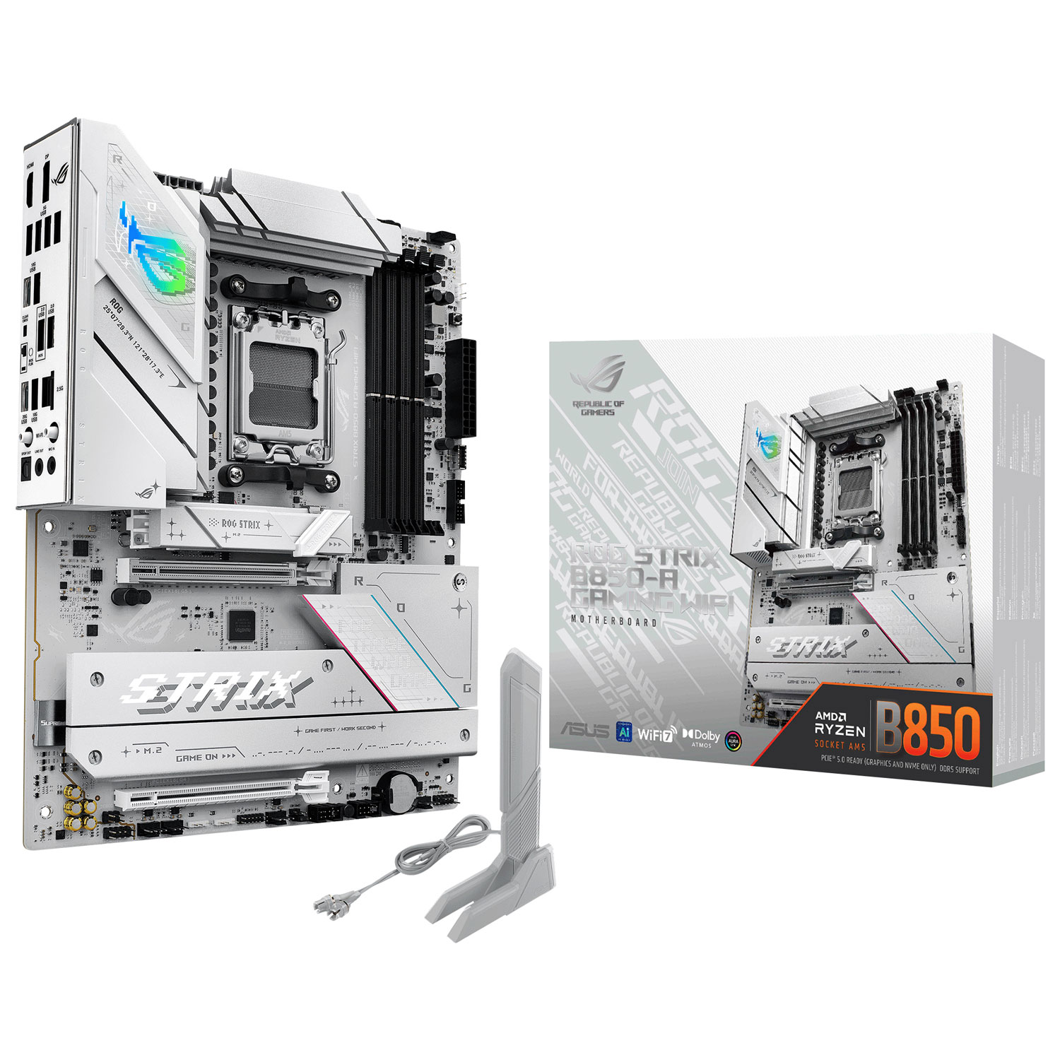 ASUS ROG Strix B850-A Gaming Wi-Fi 7 ATX AM5 DDR5 Motherboard for AMD Ryzen 9000 & 8000 & 7000 Series CPUs