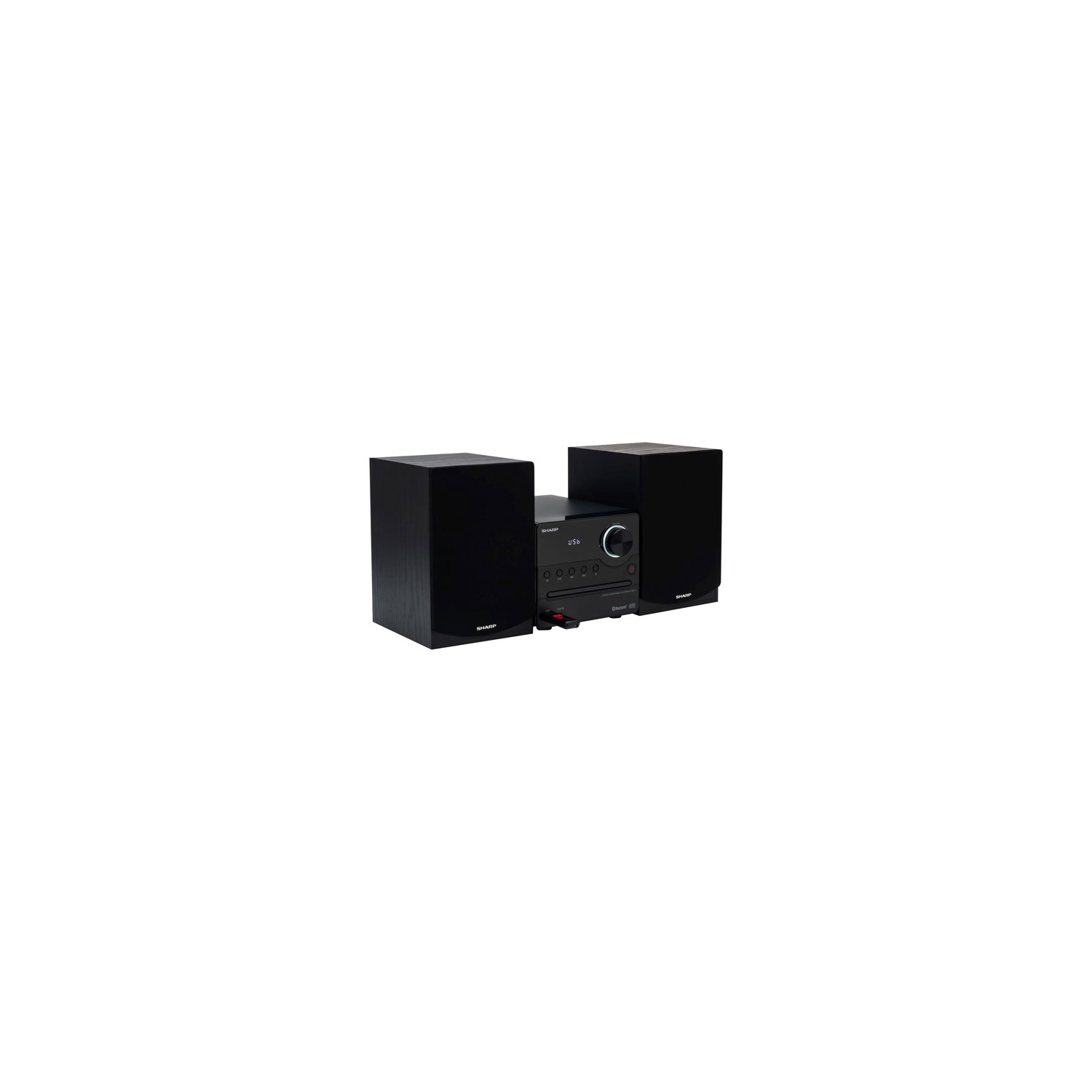 Open Box - Sharp XL-B512 Micro Bluetooth CD-Player Speaker System - Black