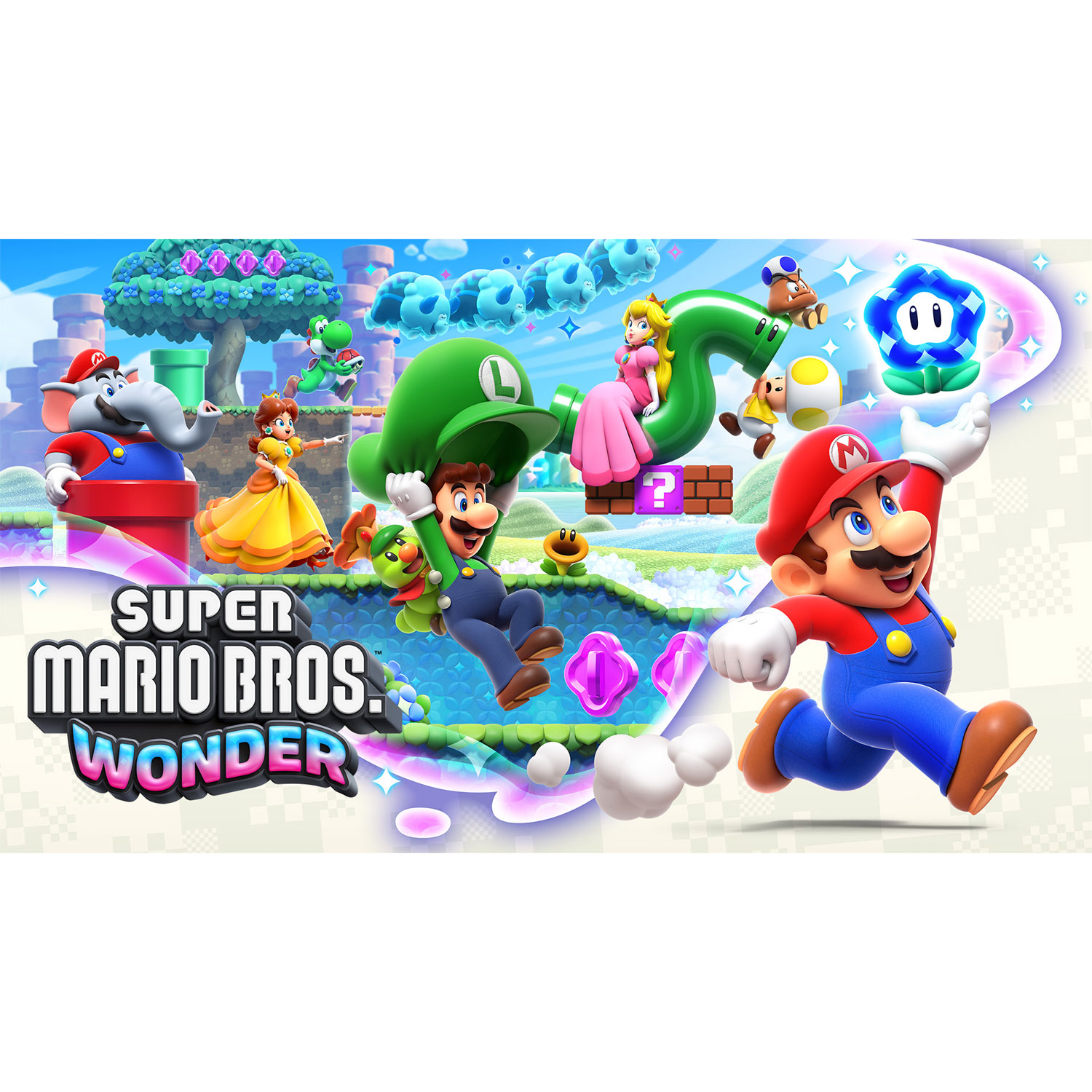 Ensemble Nintendo Switch - Modèle OLED Super Mario Bros. Wonder et abonnement individuel Online de 3 mois