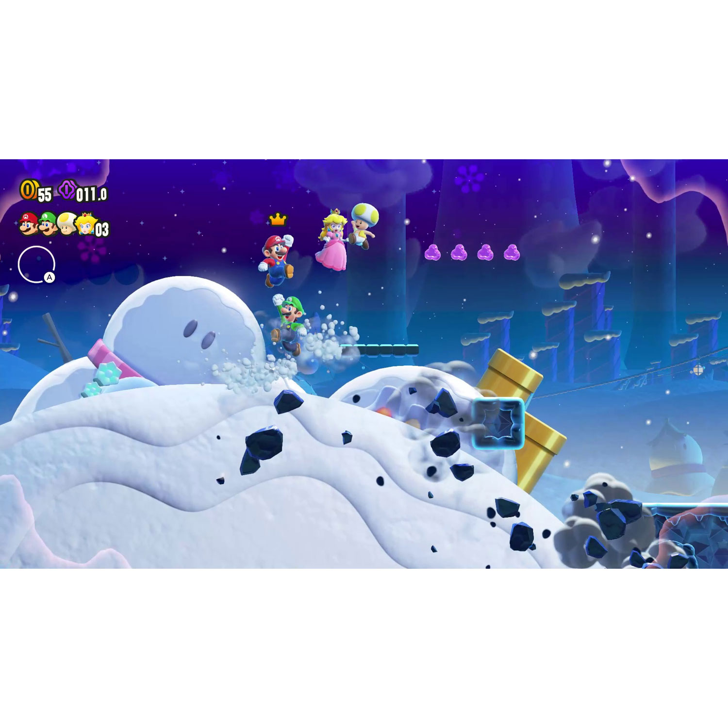 Ensemble Nintendo Switch - Modèle OLED Super Mario Bros. Wonder et abonnement individuel Online de 3 mois