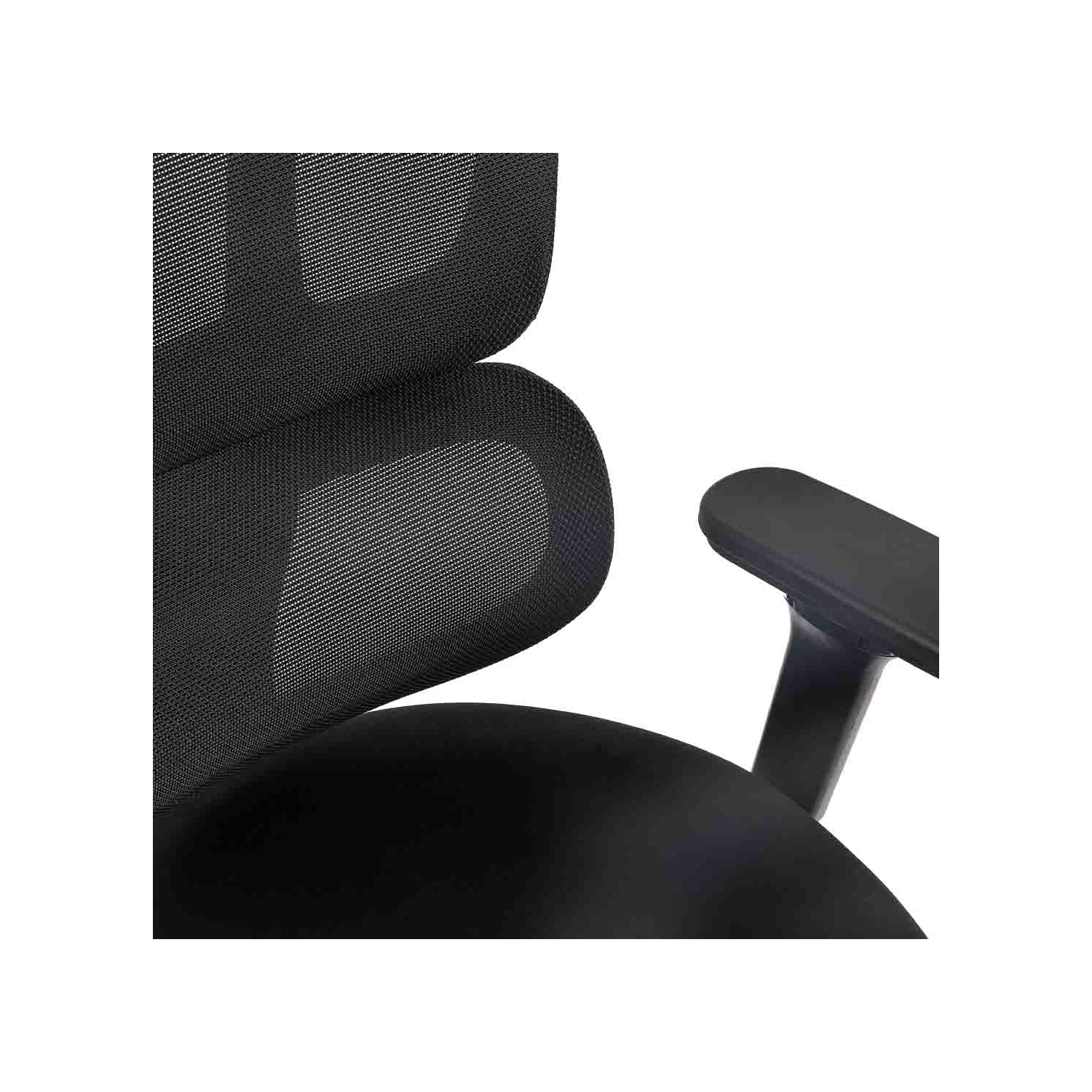 MotionGrey Mellow Ergonomic Office Chair-Comfy High Mesh Back Support with Adjustable Armrests-Black Desk Computer Chairs Perfect for Home Gaming and