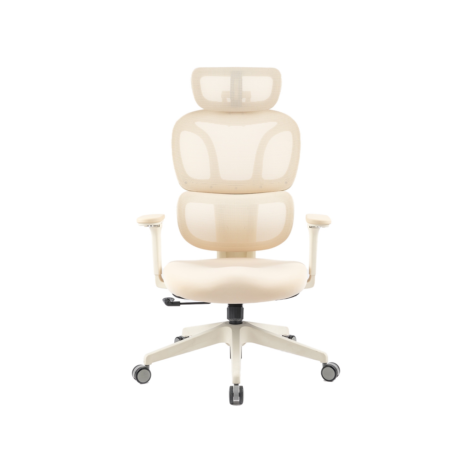 MotionGrey Mellow Ergonomic Office Chair-Comfy High Mesh Back Support with Adjustable Armrests-Beige Desk Computer Chairs Perfect for Home Gaming and