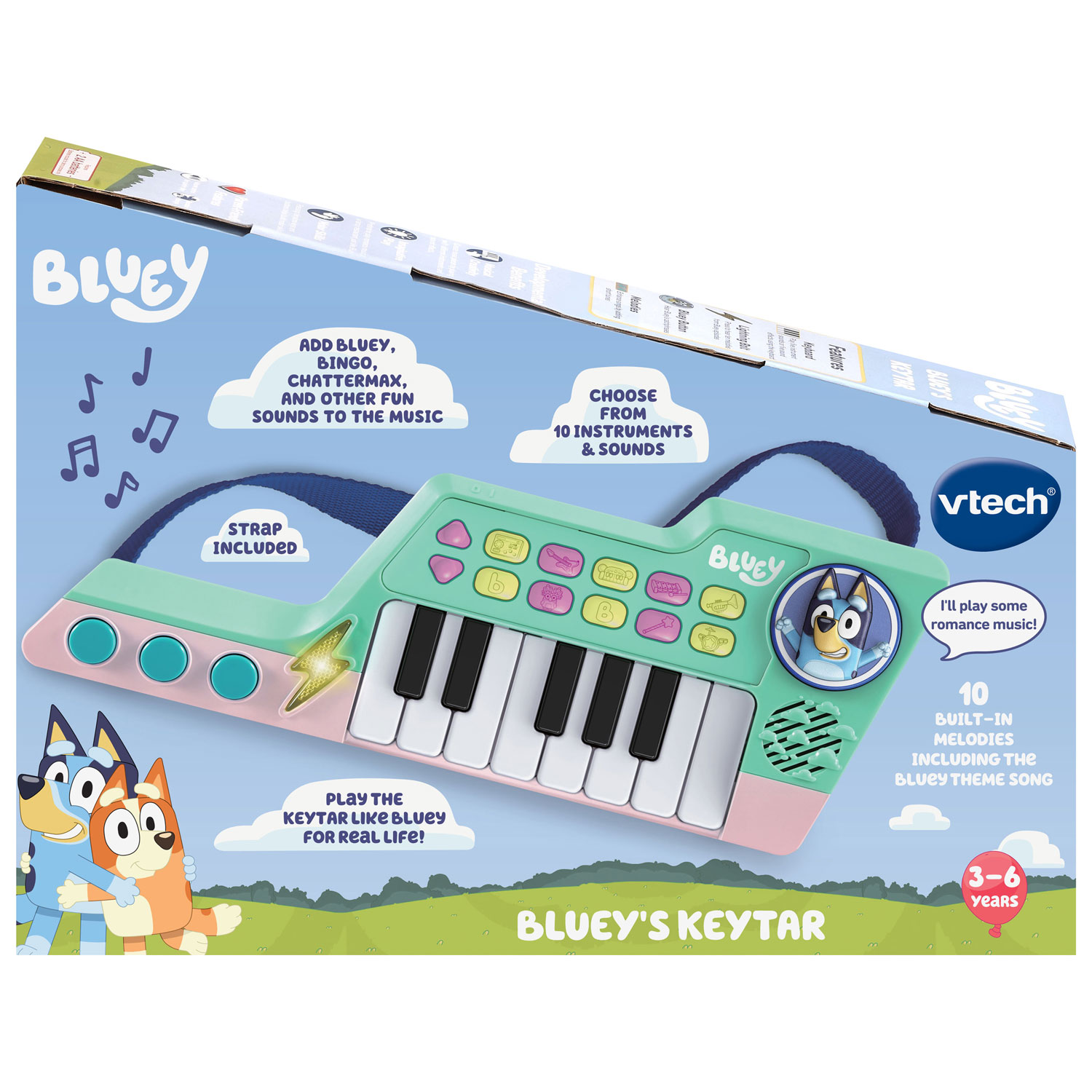 Instrument Bluey Keytar de VTech - Bleu - Anglais