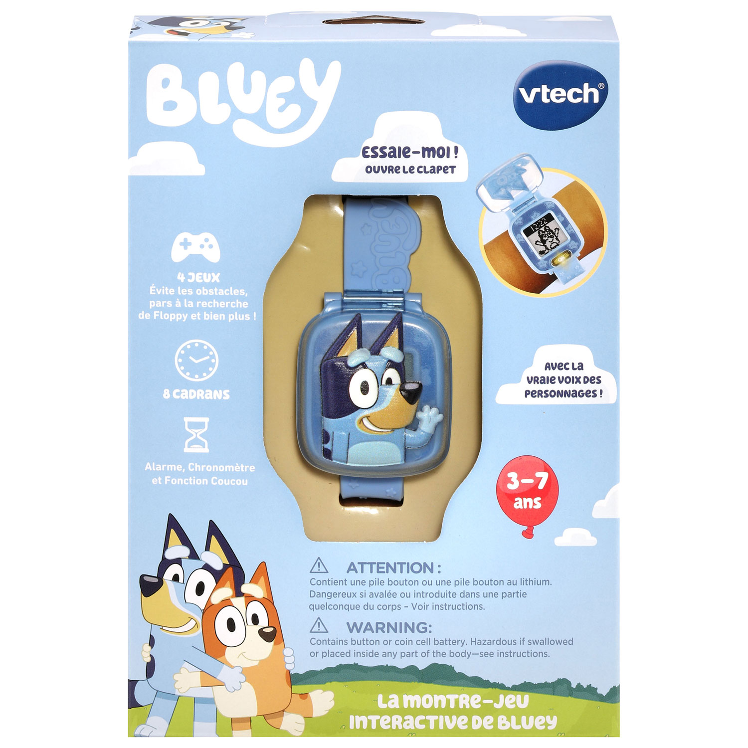 Montre Bluey Wackadoo de VTech - Bleu - Français