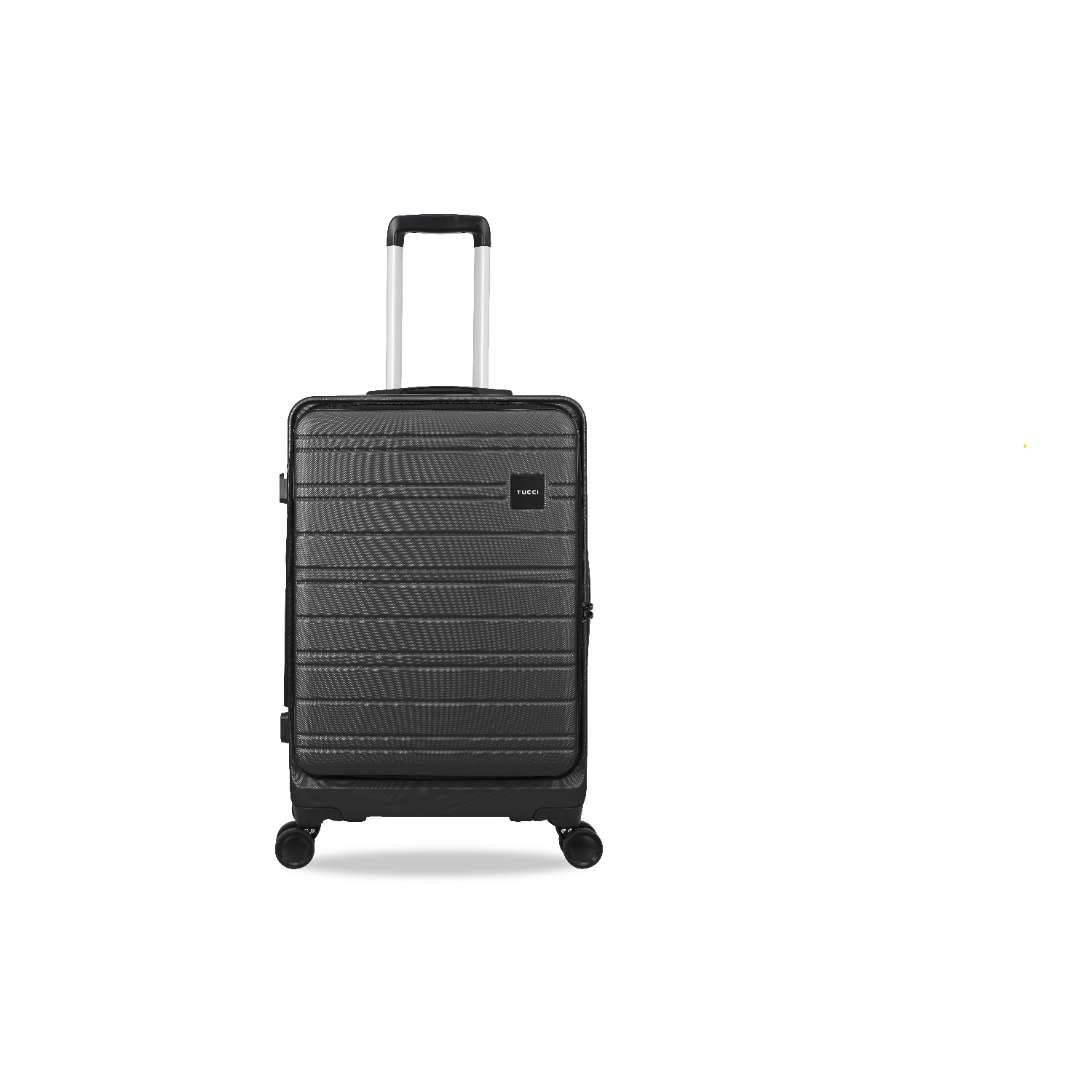 TUCCI ITALY CIRCOLO 3PC LUGGAGE SET EXPANDABLE-BLACK