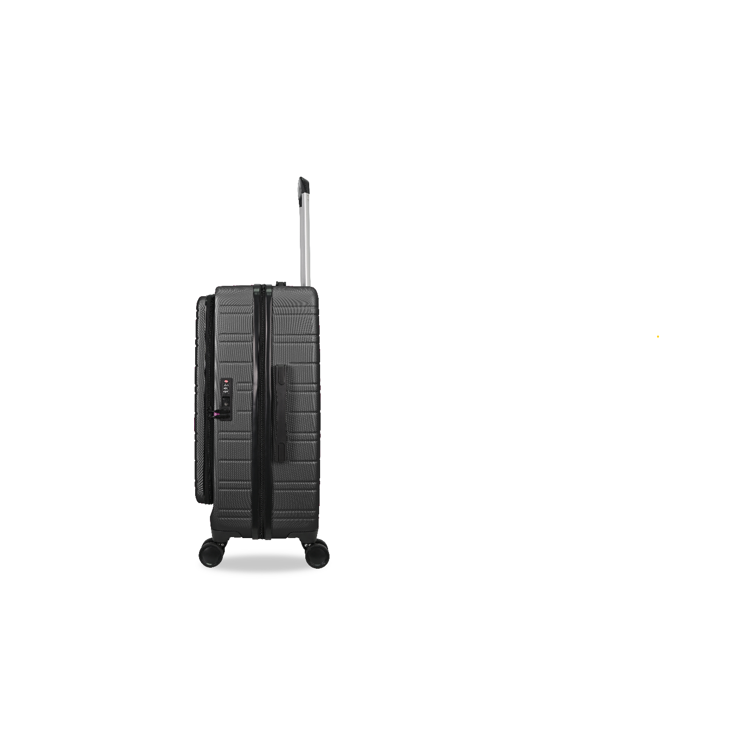 TUCCI ITALY CIRCOLO 3PC LUGGAGE SET EXPANDABLE-BLACK