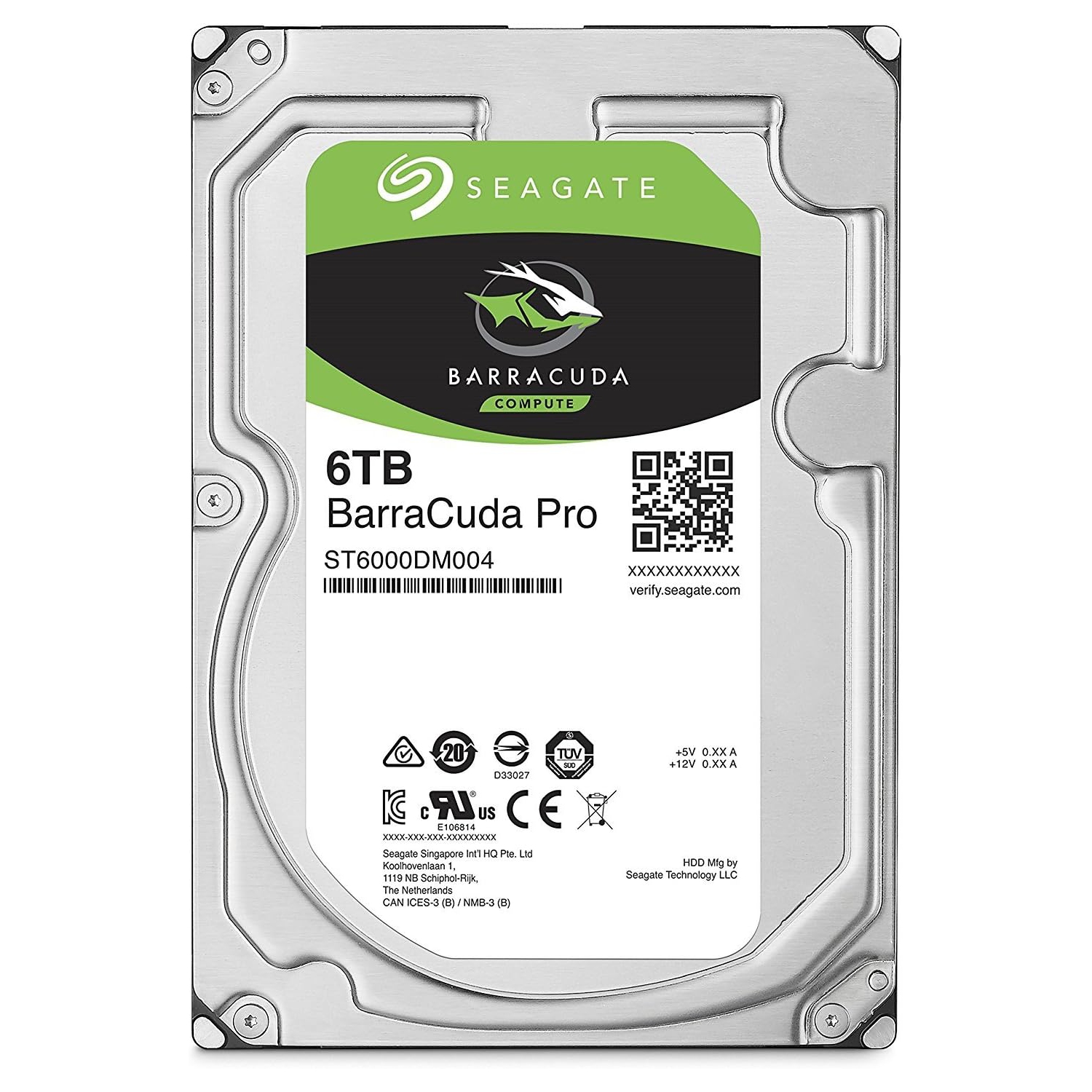 Seagate Barracuda 6TB 3.5-inch Internal Hard Drive (ST6000DM004) – High-Capacity Storage for Desktop PCs