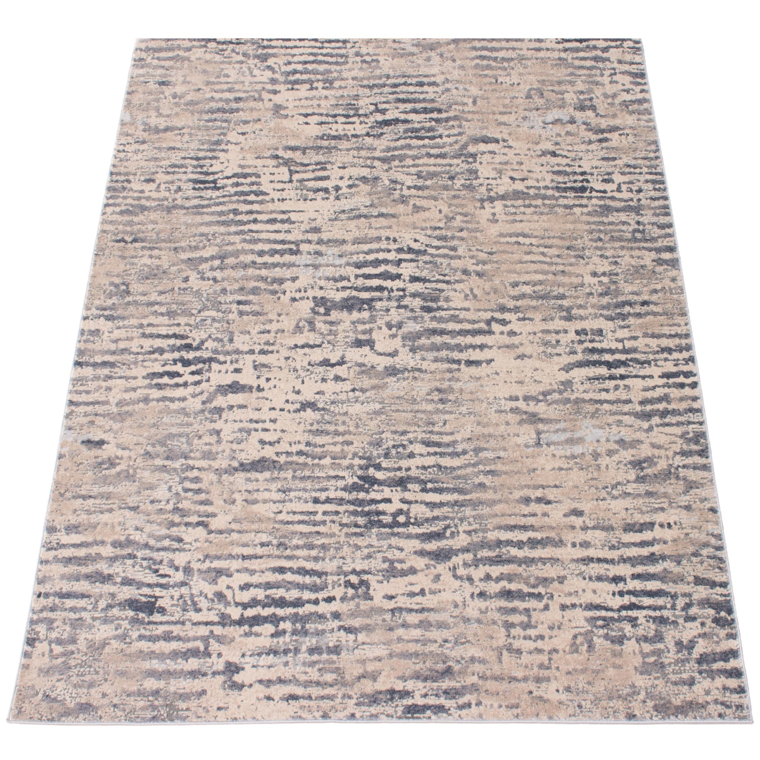 Tapis en polypropylène taupe Noelle 5 pi 3&nbsp;po x 7 pi 3&nbsp;po