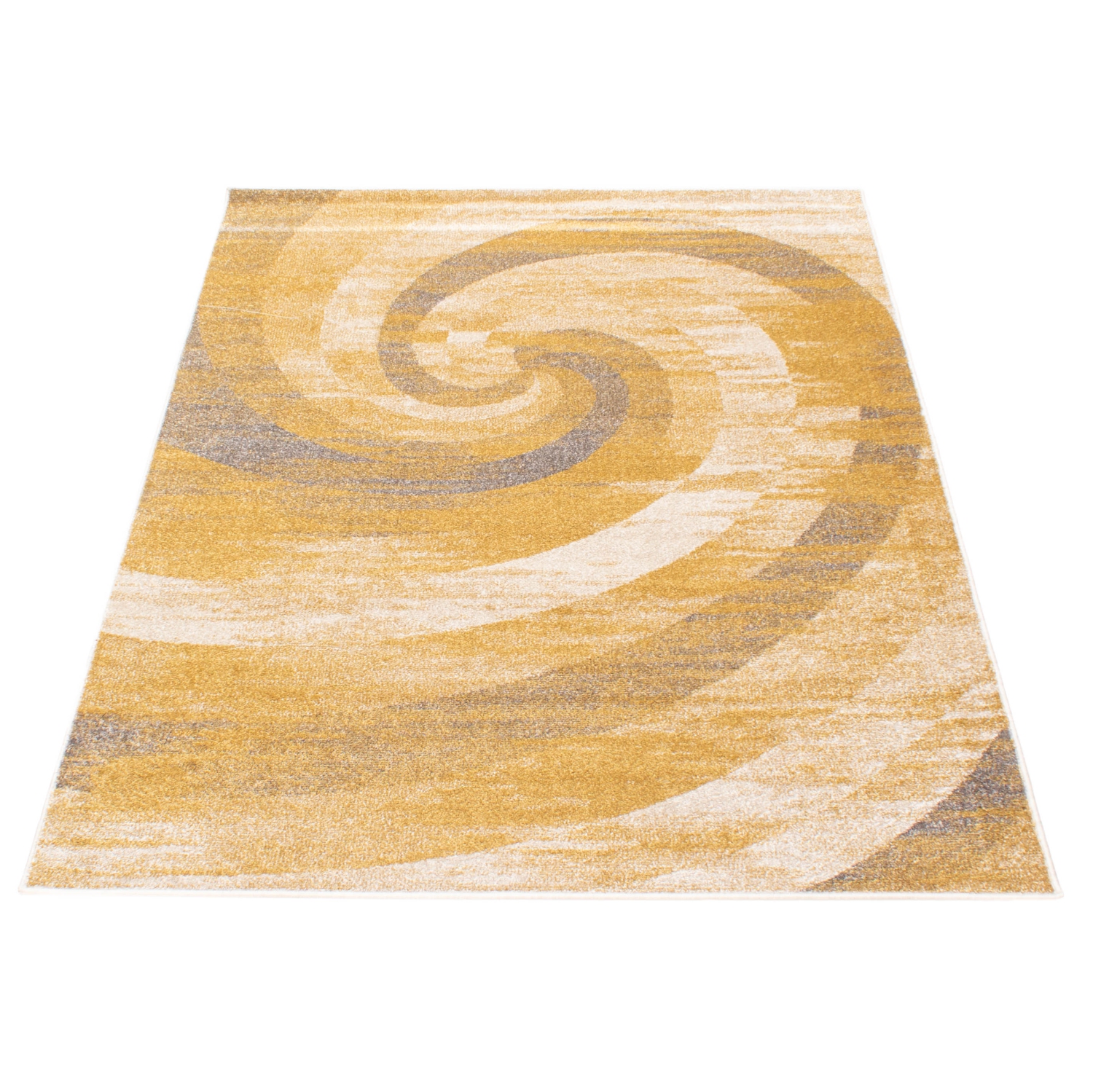 Cora Ivory/Gold Polypropylene Rug 5'3" x 7'3"