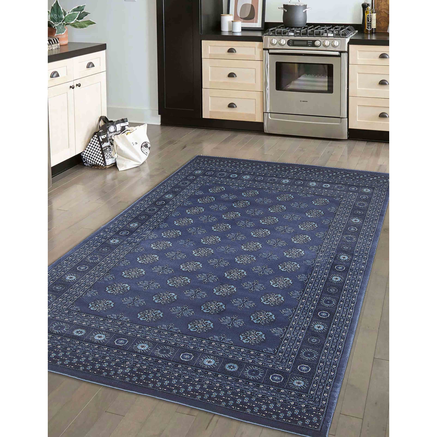 Bokhara Red Polypropylene Rug 3'11" x 5'7"