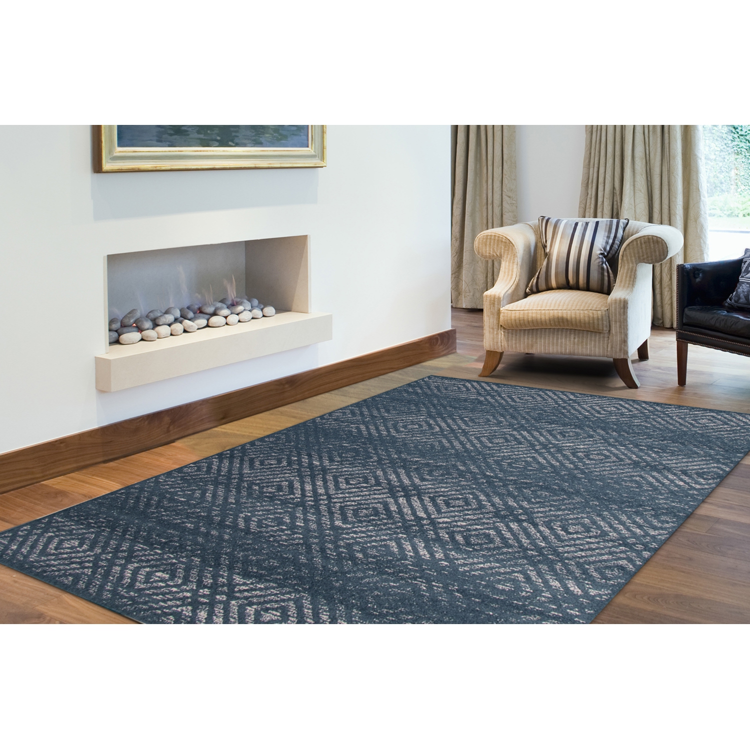 Ember Cream Polypropylene Rug 7'10" x 10'2"
