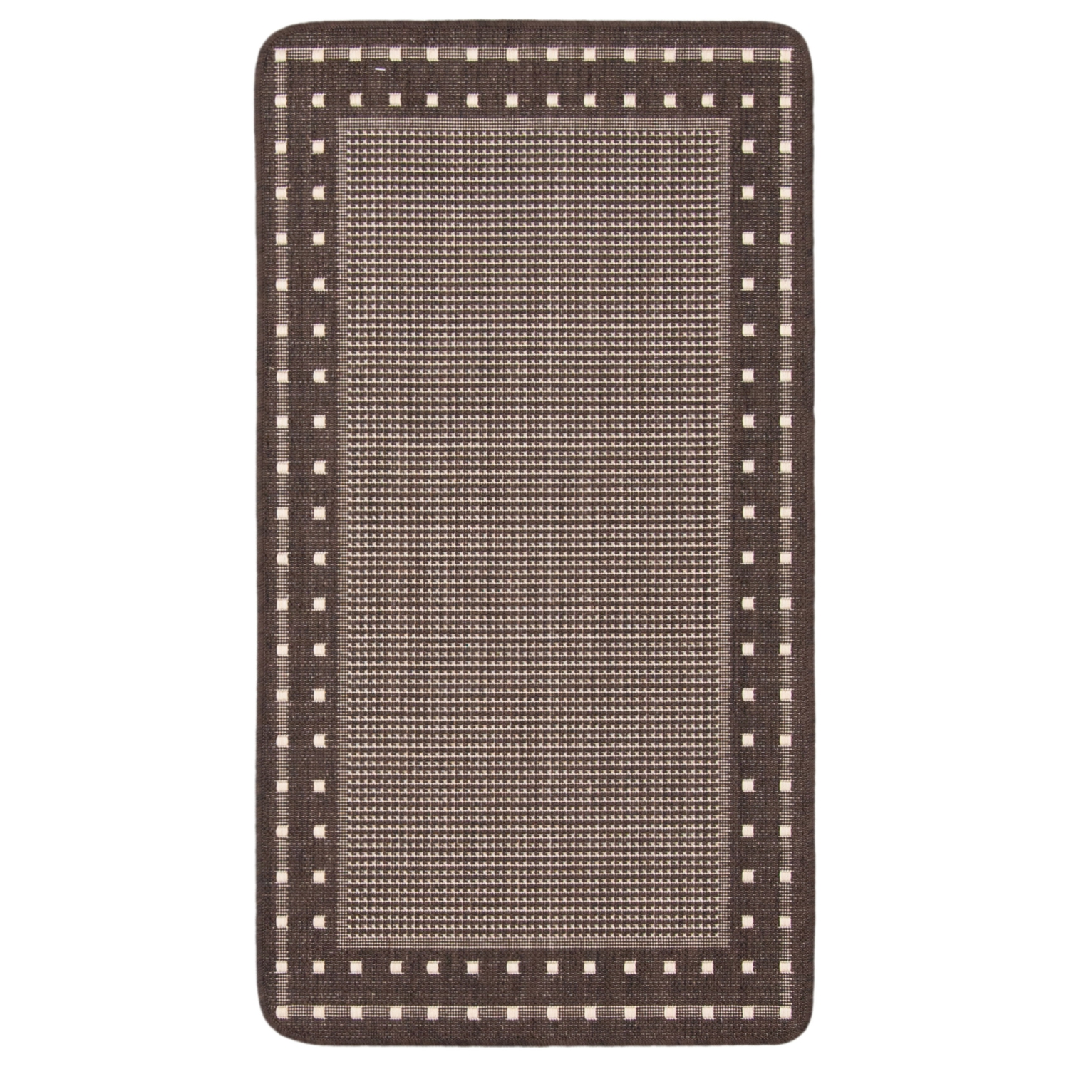 Tapis Nadia en polypropylène chocolat, 2 pi 2&nbsp;po x 3 pi 11&nbsp;po