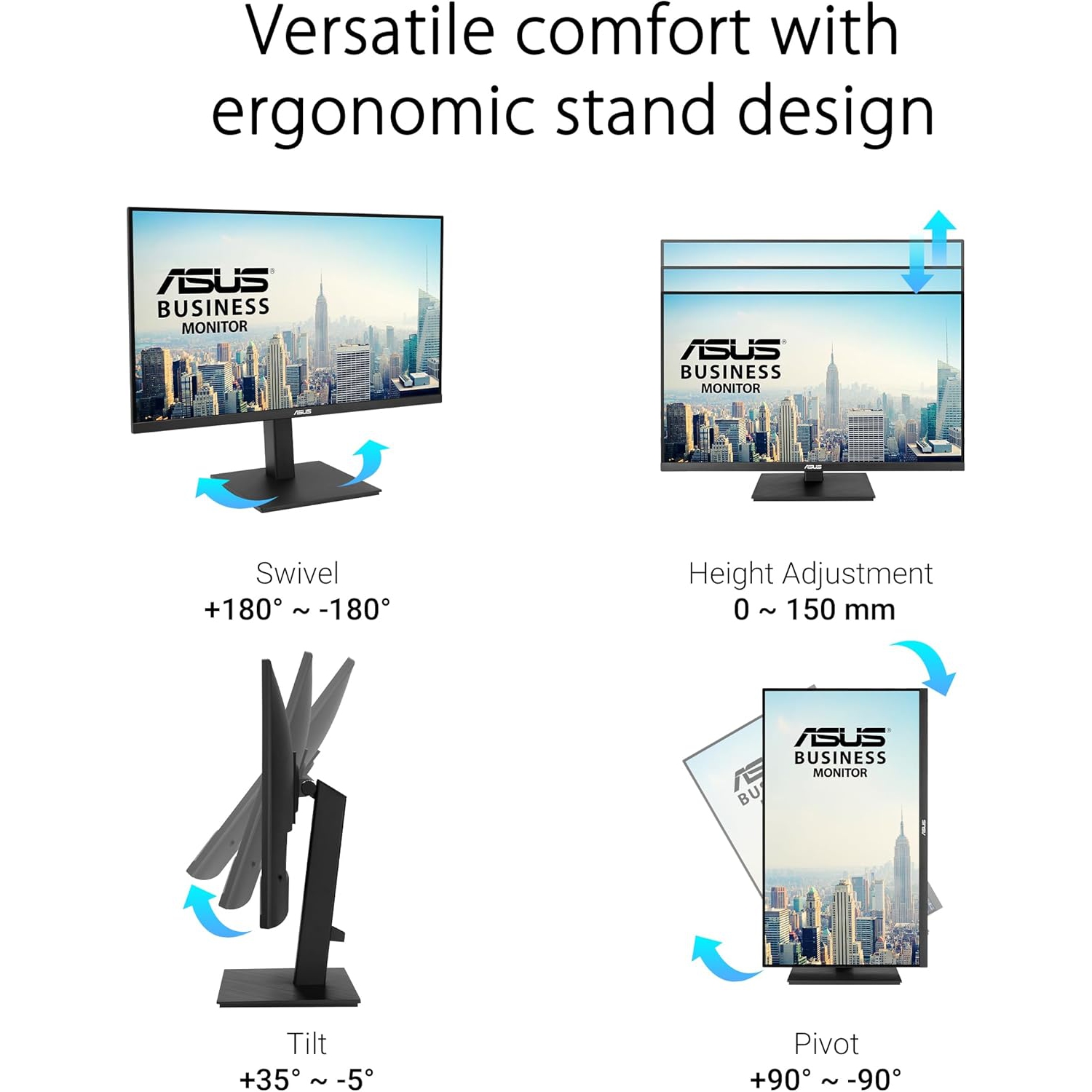 MONITEUR HDR 4K DE 27 PO VA27UQSB D'ASUS