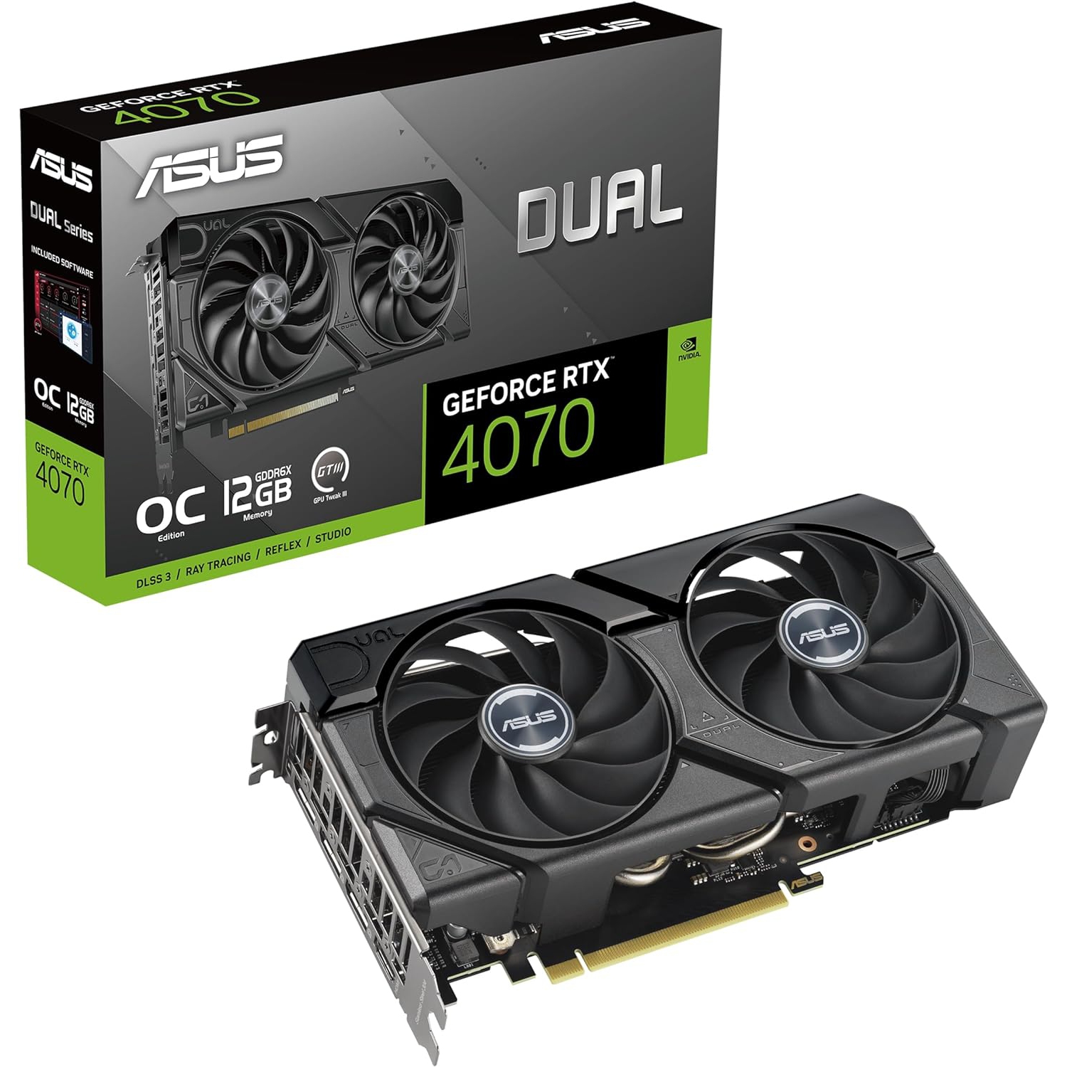 ASUS DUAL GeForce RTX 4070 EVO OC Edition 12GB GDDR6X DUAL-RTX4070-O12G-EVO