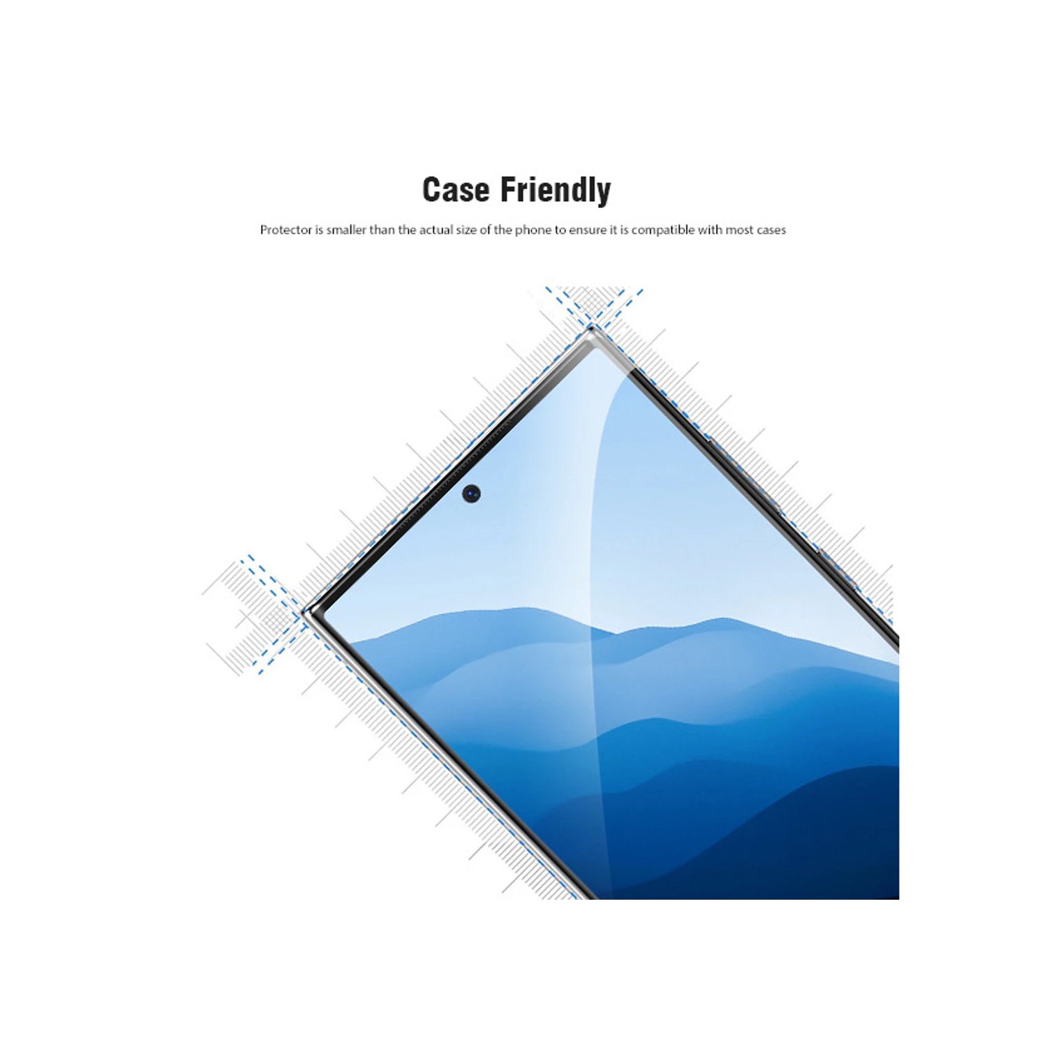 [2 Packs] Protecteur d'écran en verre trempé Premium de CSmart pour Galaxy S25 Ultra de Samsung, étui et sans bulles