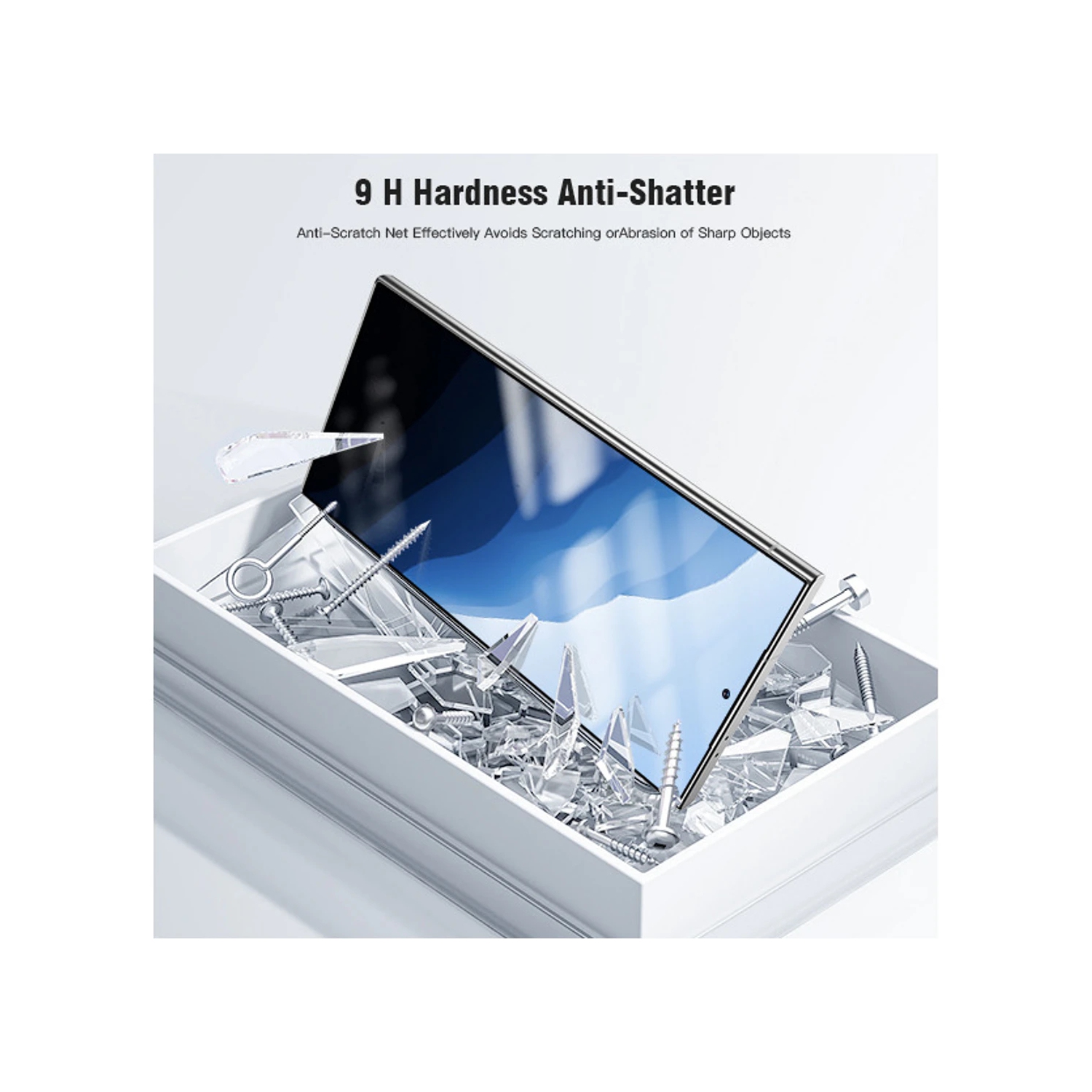 [2 Packs] Protecteur d'écran en verre trempé Premium de CSmart pour Galaxy S25 Ultra de Samsung, étui et sans bulles