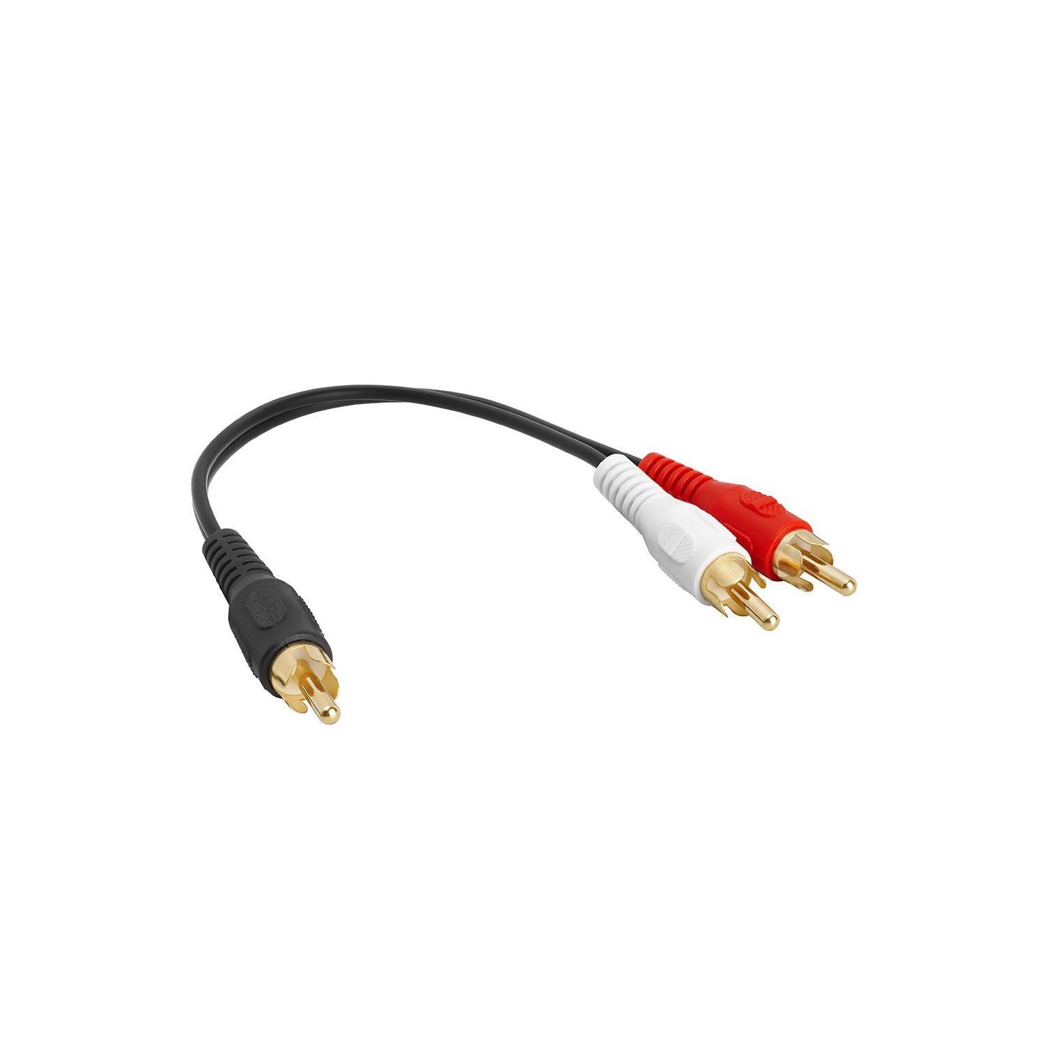 Cmple – Câble audio stéréo en Y 1 RCA mâle vers 2 RC-A mâle, 2 fiches RC-A vers 1 câble audio stéréo pour haut-parleur d'extrêmes graves avec fiche