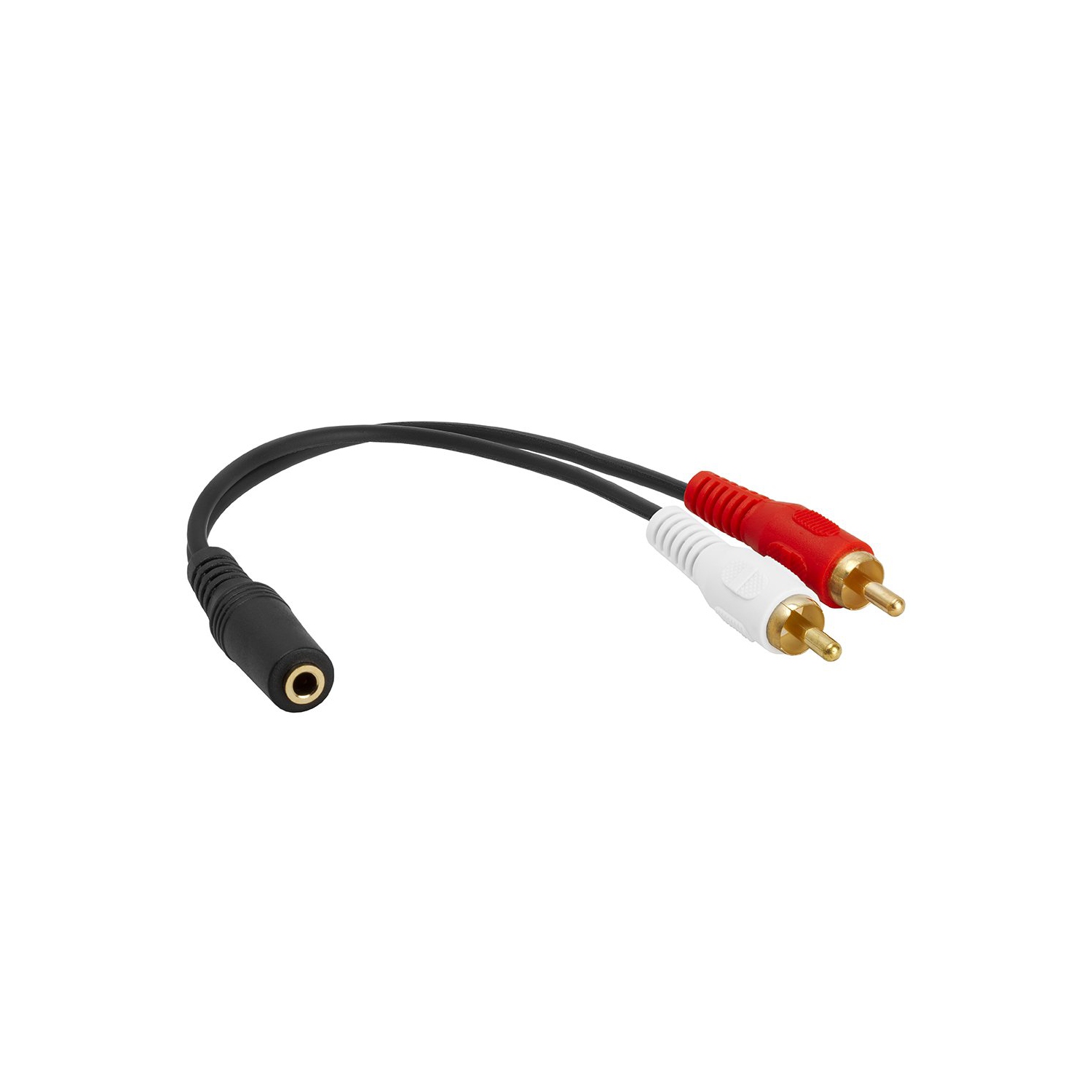 Cmple – Adaptateur de câble en Y audio stéréo 3,5&nbsp;mm femelle à 2 RCA mâle pour téléviseur, téléphone intelligent, lecteur MP3, tablettes,