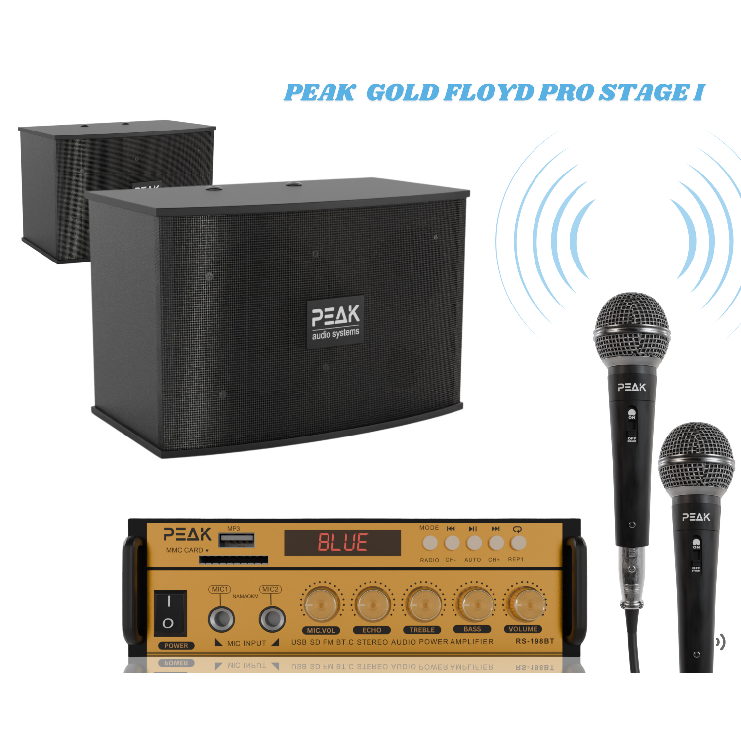 PEAK Karaoke GOLD FLOYD PRO STAGE I System - 600W