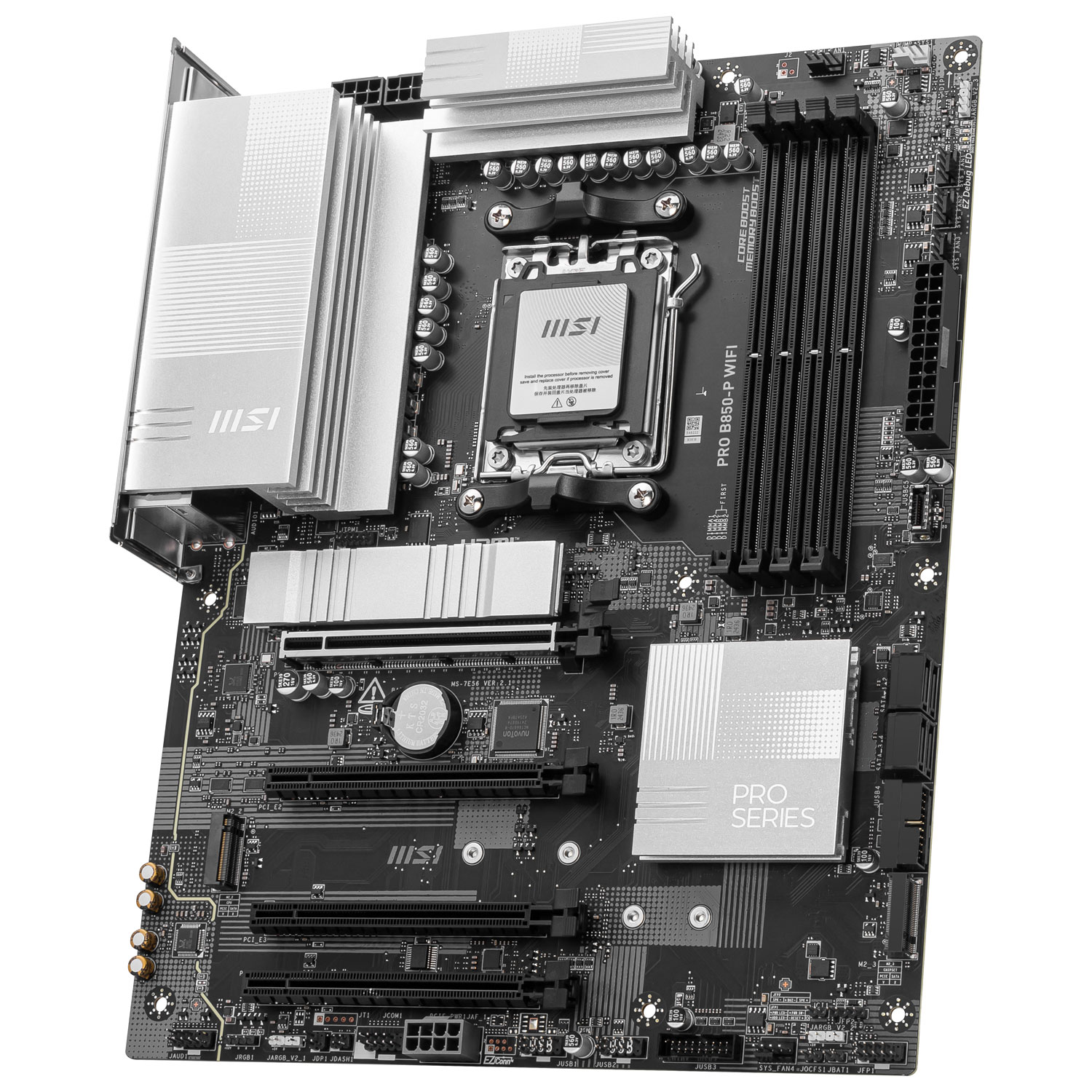 MSI Pro B850-P WIFI ATX AM5 Motherboard for AMD Ryzen 9000/ 8000/ 7000 Series CPUs