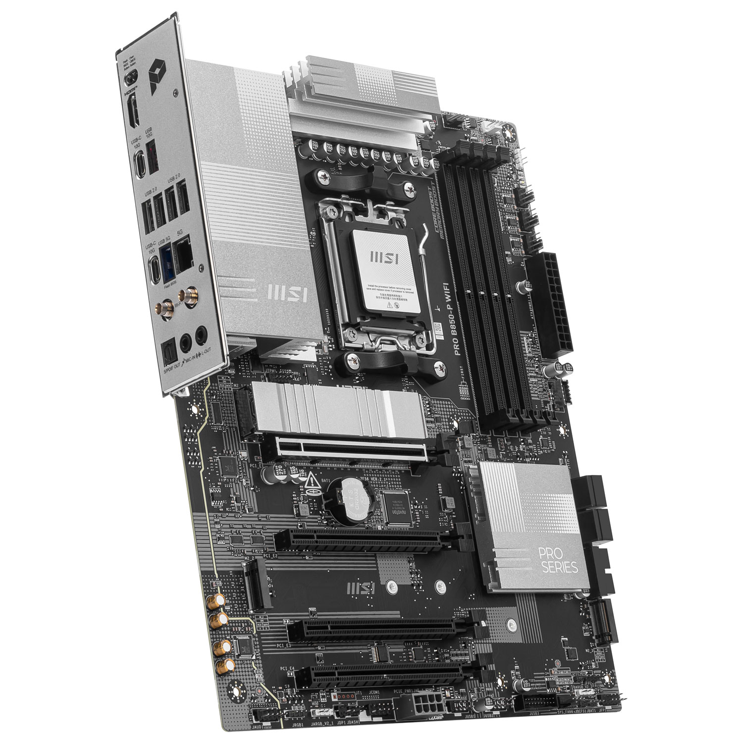 MSI Pro B850-P WIFI ATX AM5 Motherboard for AMD Ryzen 9000/ 8000/ 7000 Series CPUs