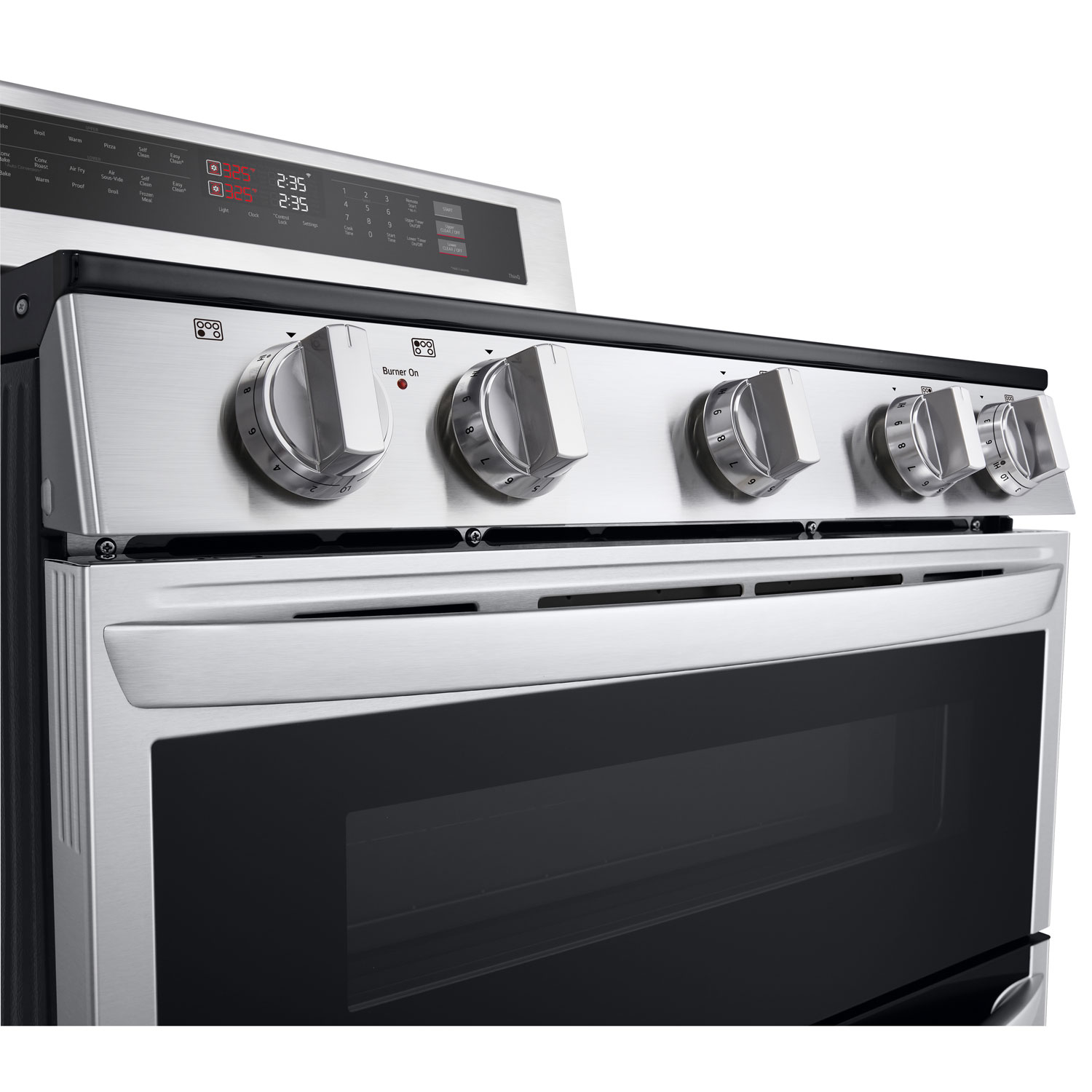 LG 30" 7.3 Cu. Ft. Double Oven 5-Element Freestanding Electric Range - Stainless Steel