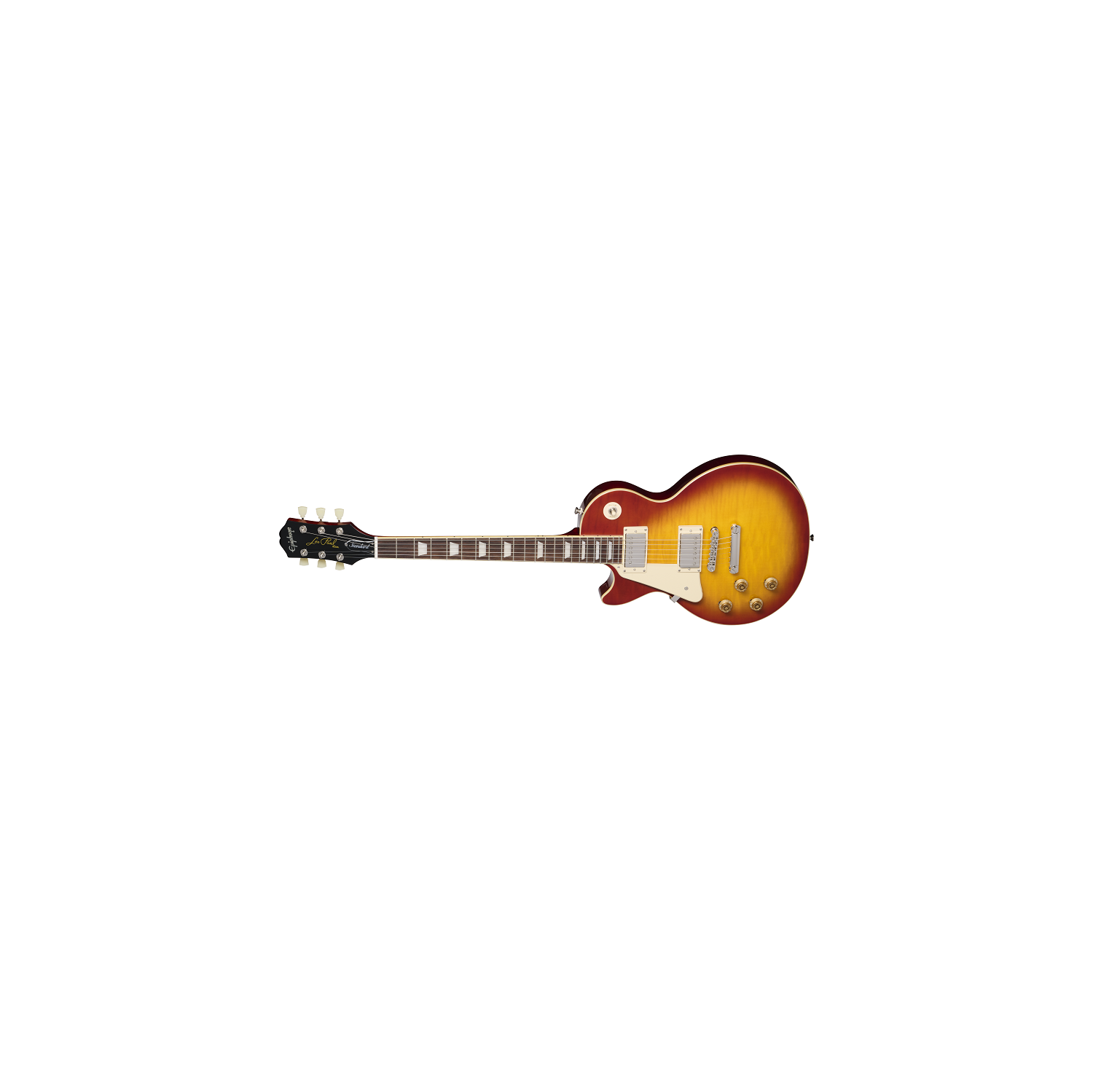 Epiphone Les Paul Standard 50s Figured Electric Guitar with Gigbag - Washed Cherry Sunburst