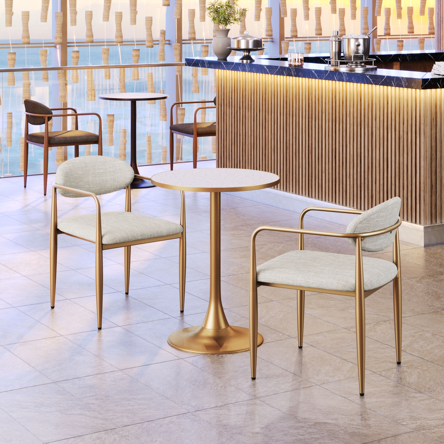 Zens Dining Chair Quill Gray