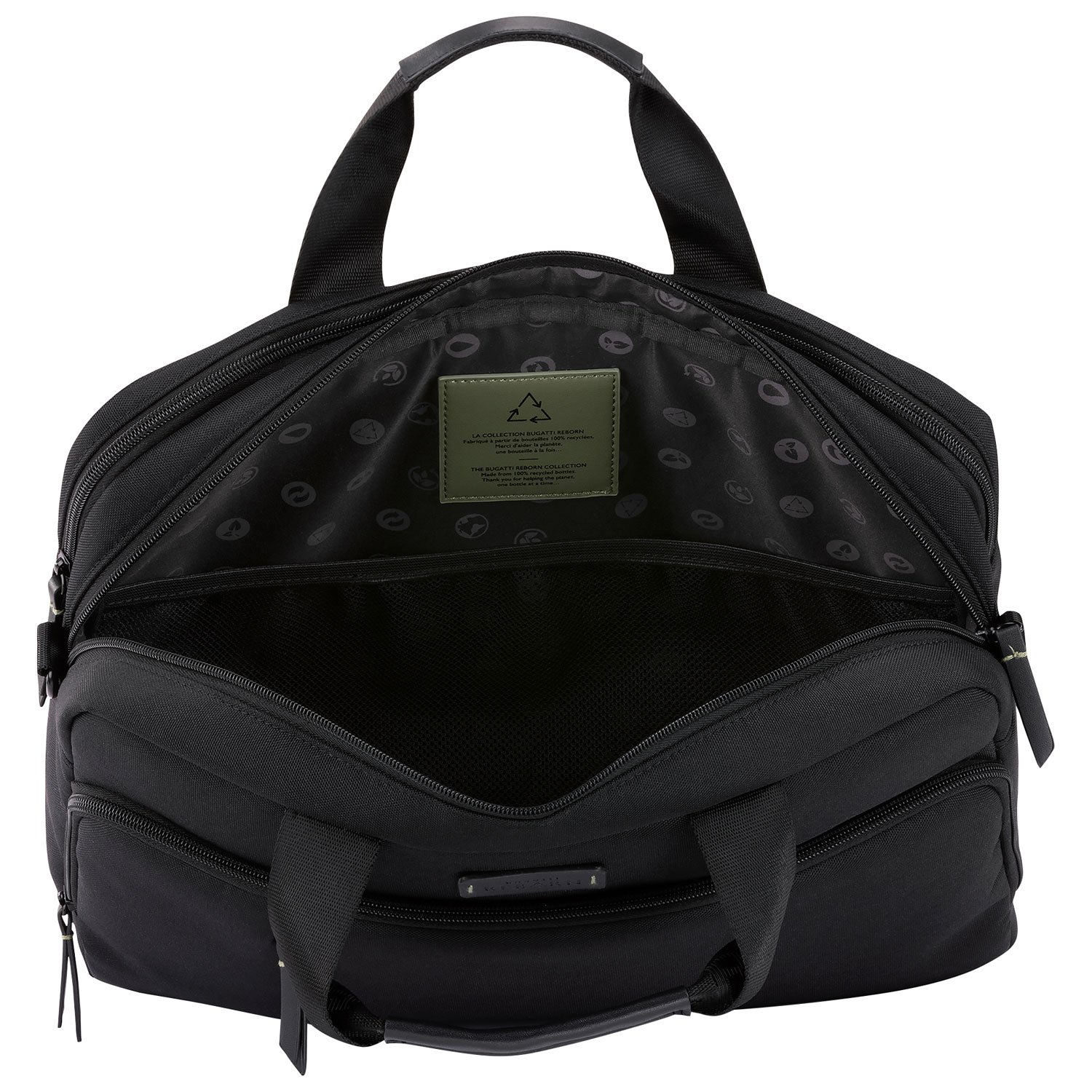 Mallette pour portable de 15,6 po Reborn de Bugatti - Noir