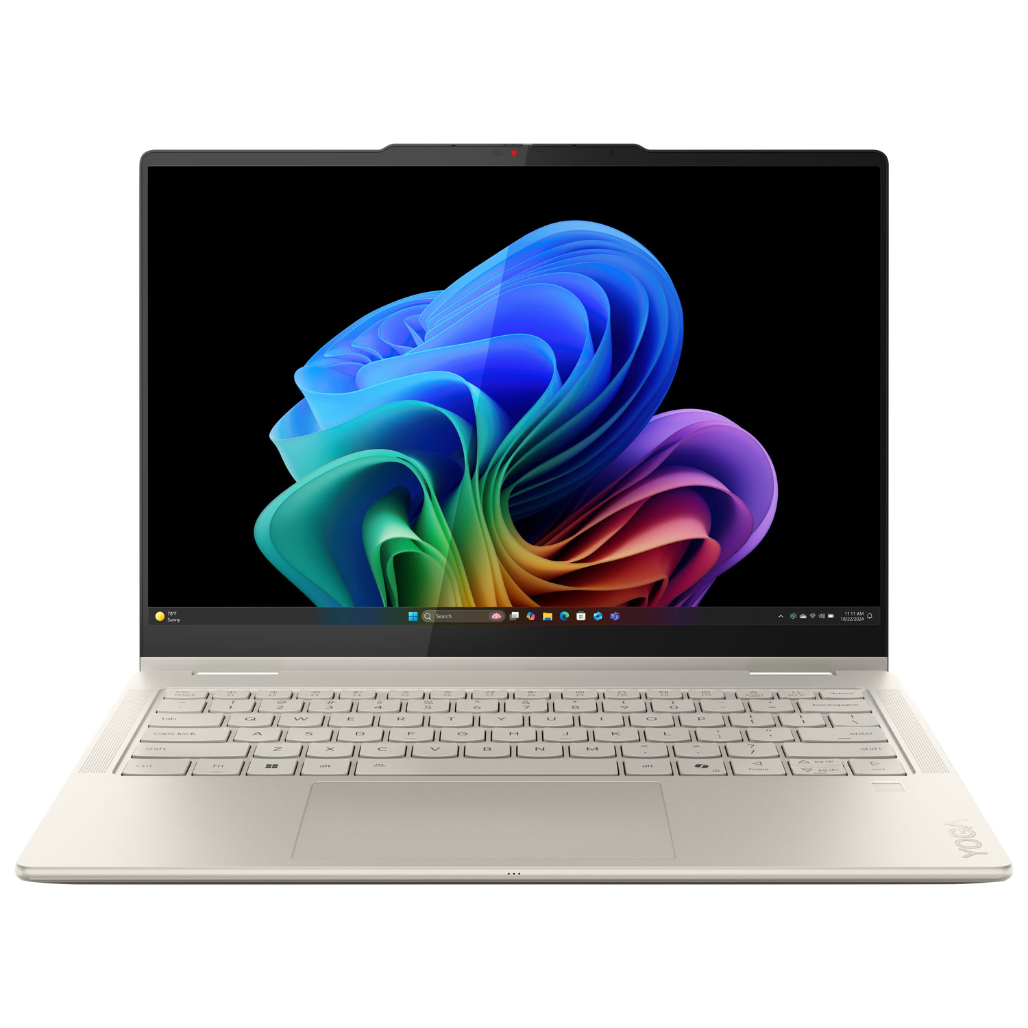 Portable à écran tactile 2-en-1 de 14 po Yoga 7 Copilot+ PC de Lenovo - Coquillage