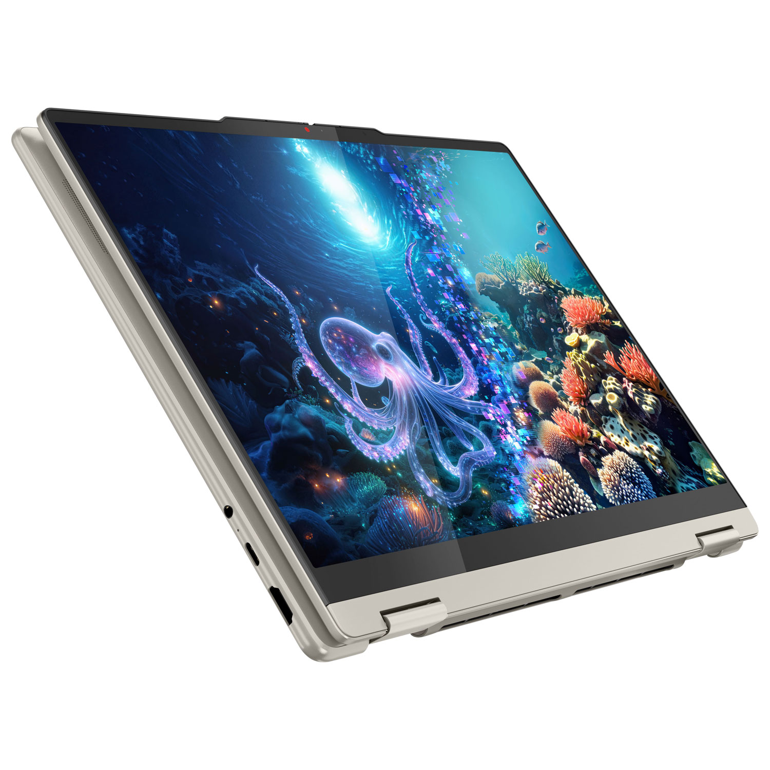 Portable à écran tactile 2-en-1 de 14 po Yoga 7 Copilot+ PC de Lenovo - Coquillage