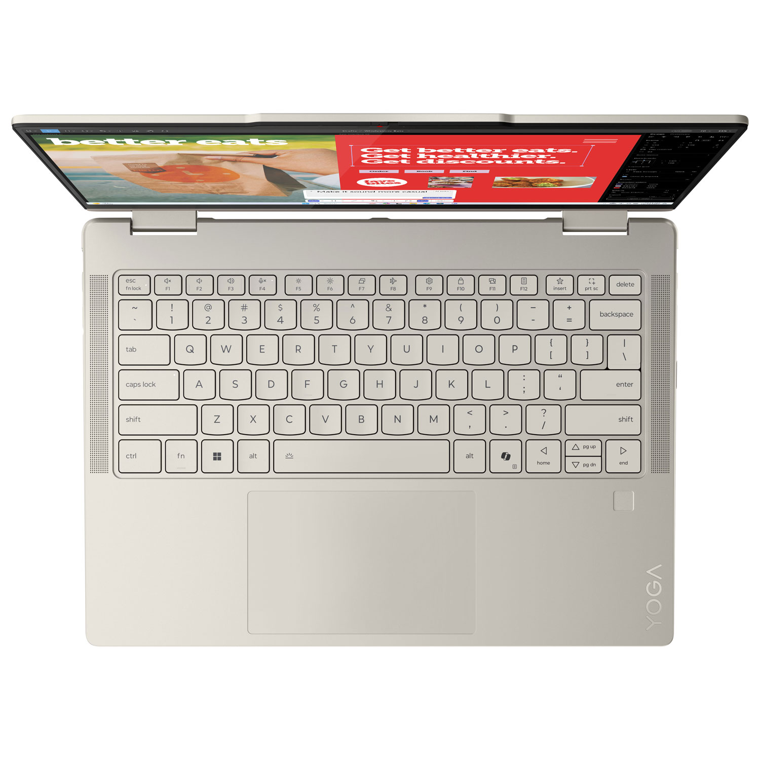 Portable à écran tactile 2-en-1 de 14 po Yoga 7 Copilot+ PC de Lenovo - Coquillage