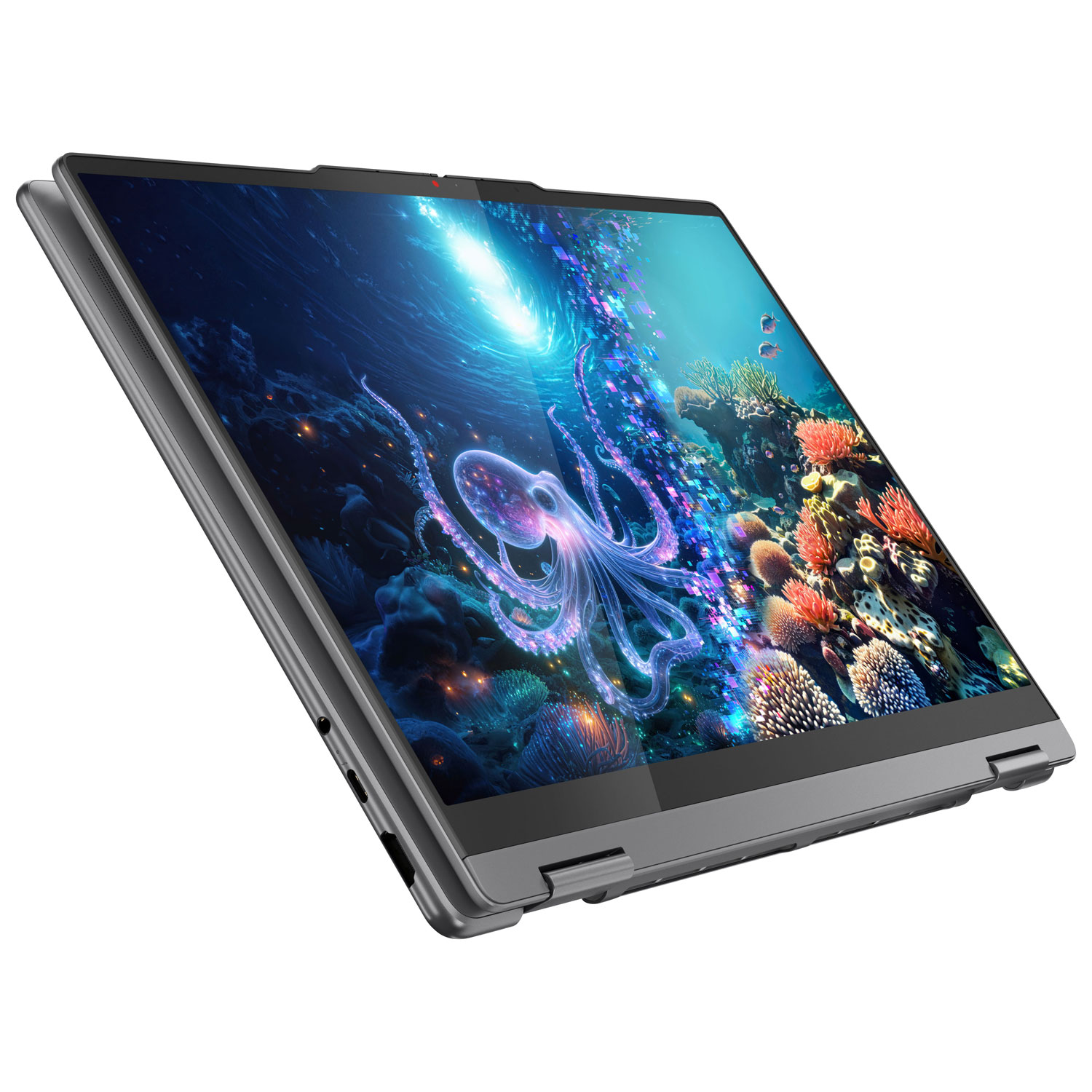 Portable à écran tactile 2-en-1 de 14 po Yoga 7 Copilot+ PC de Lenovo - Gris luna