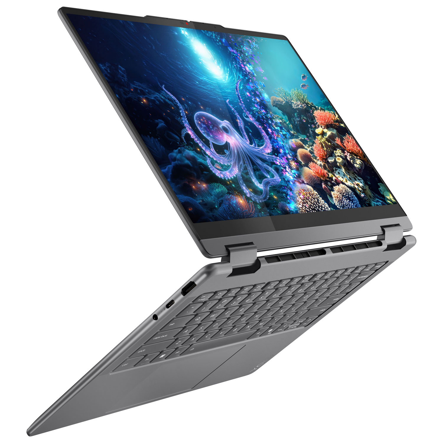 Portable à écran tactile 2-en-1 de 14 po Yoga 7 Copilot+ PC de Lenovo - Gris luna