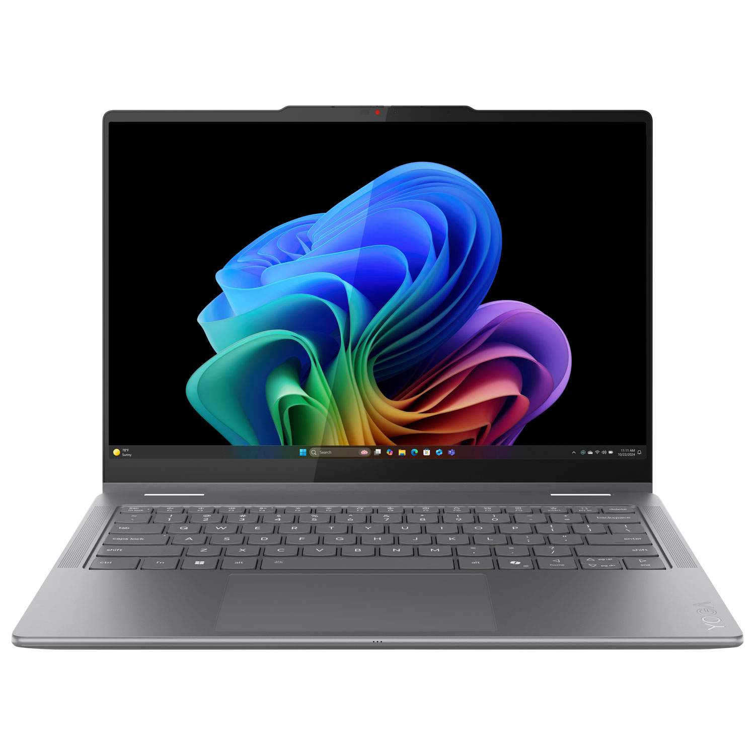 Portable à écran tactile 2-en-1 de 14 po Yoga 7 Copilot+ PC de Lenovo - Gris luna