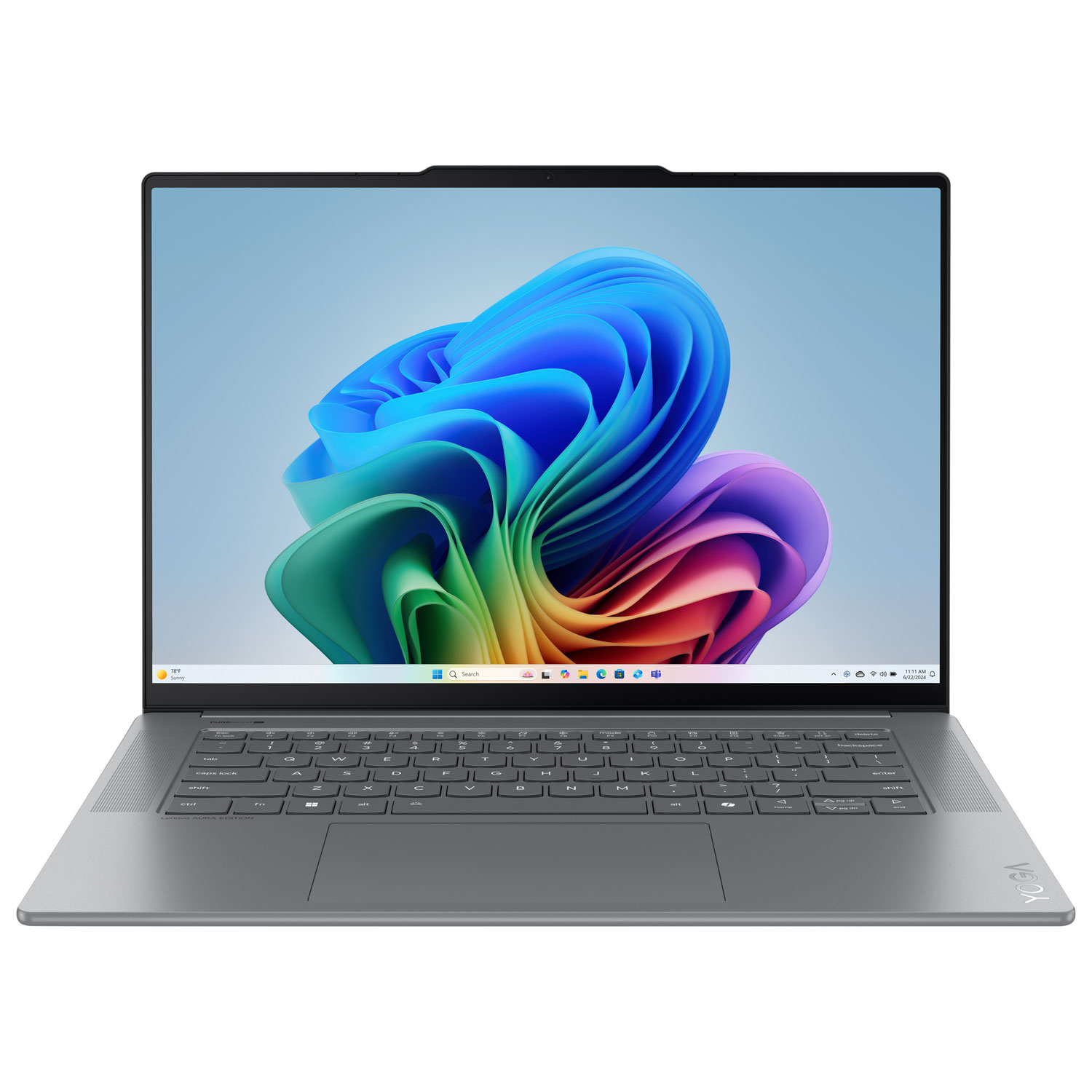 Portable à écran tactile de 15,3 po Yoga Slim 7i Aura Edition Copilot+ PC de Lenovo